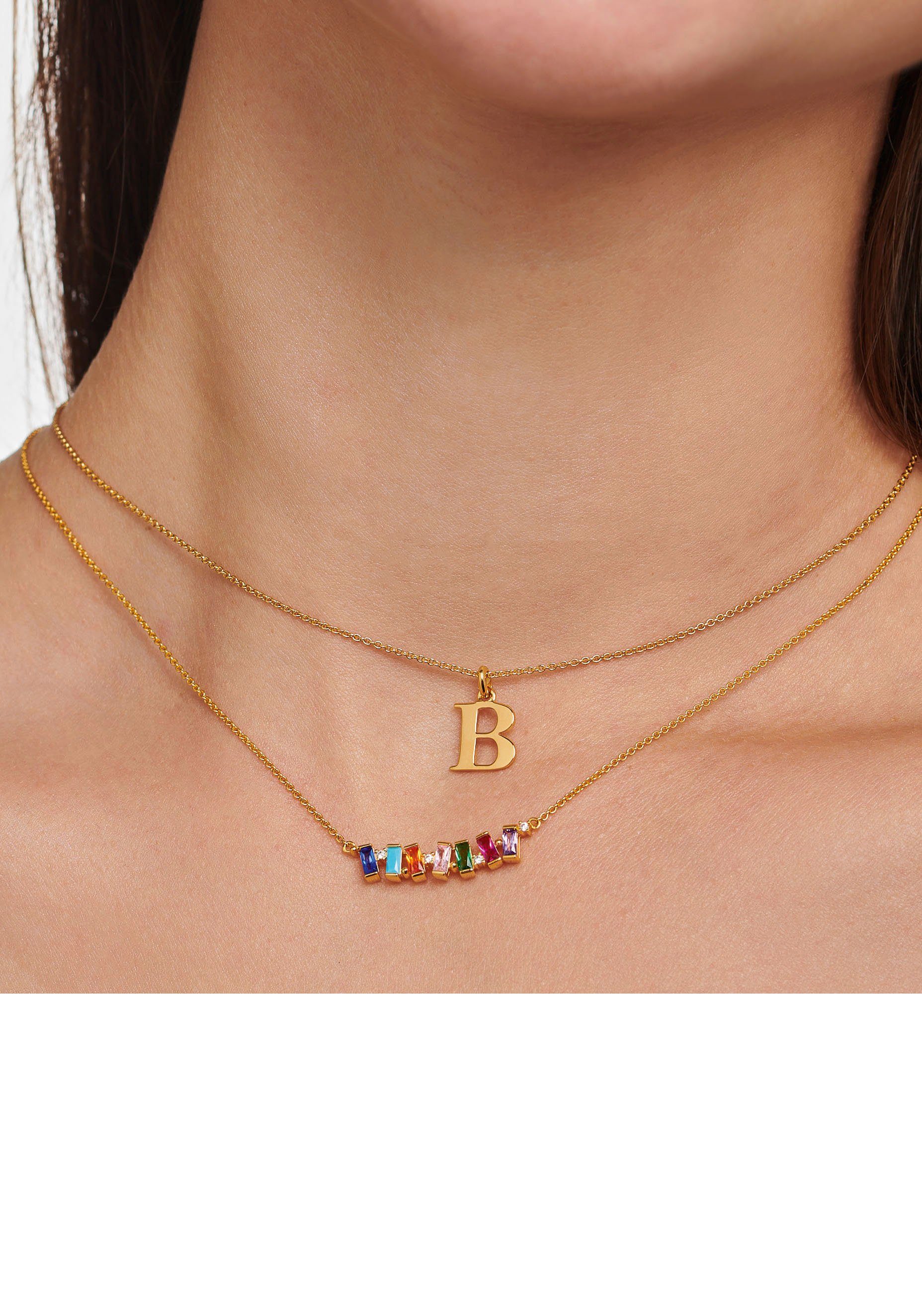 THOMAS SABO Kette mit Anhänger farbige ...