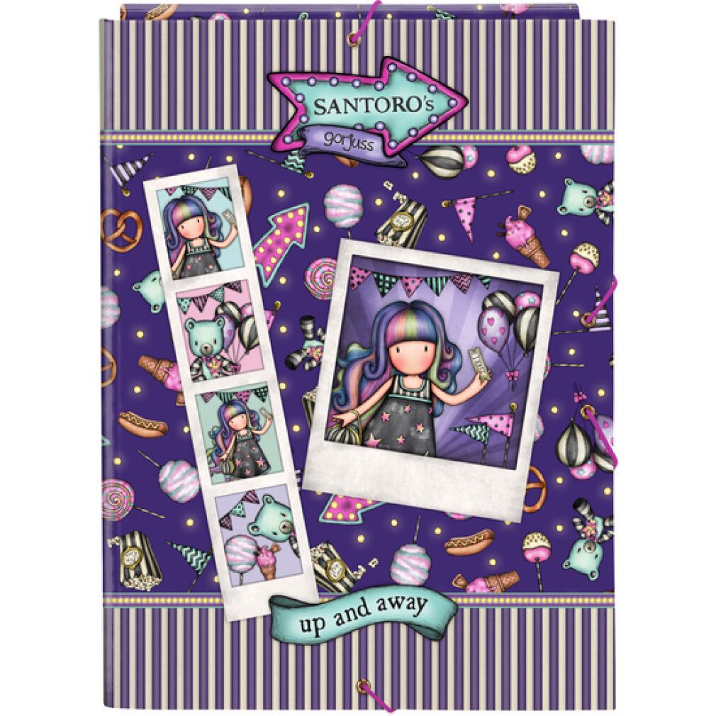 safta Konferenzmappe Faltblatt Gorjuss Up and away Lila A4 (26 x 33.5 x 2.5 cm)