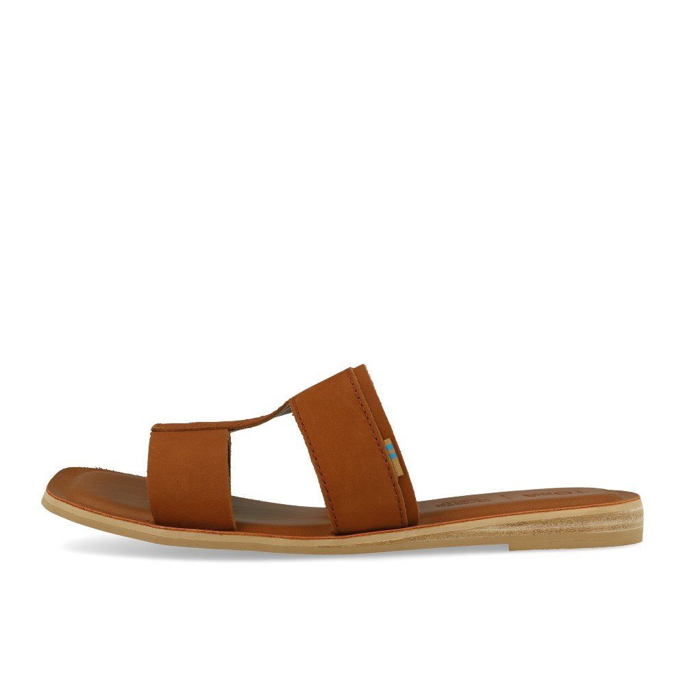 TOMS TOMS Seacliff Tan Veg Tan Leather EUR 39 Sandale