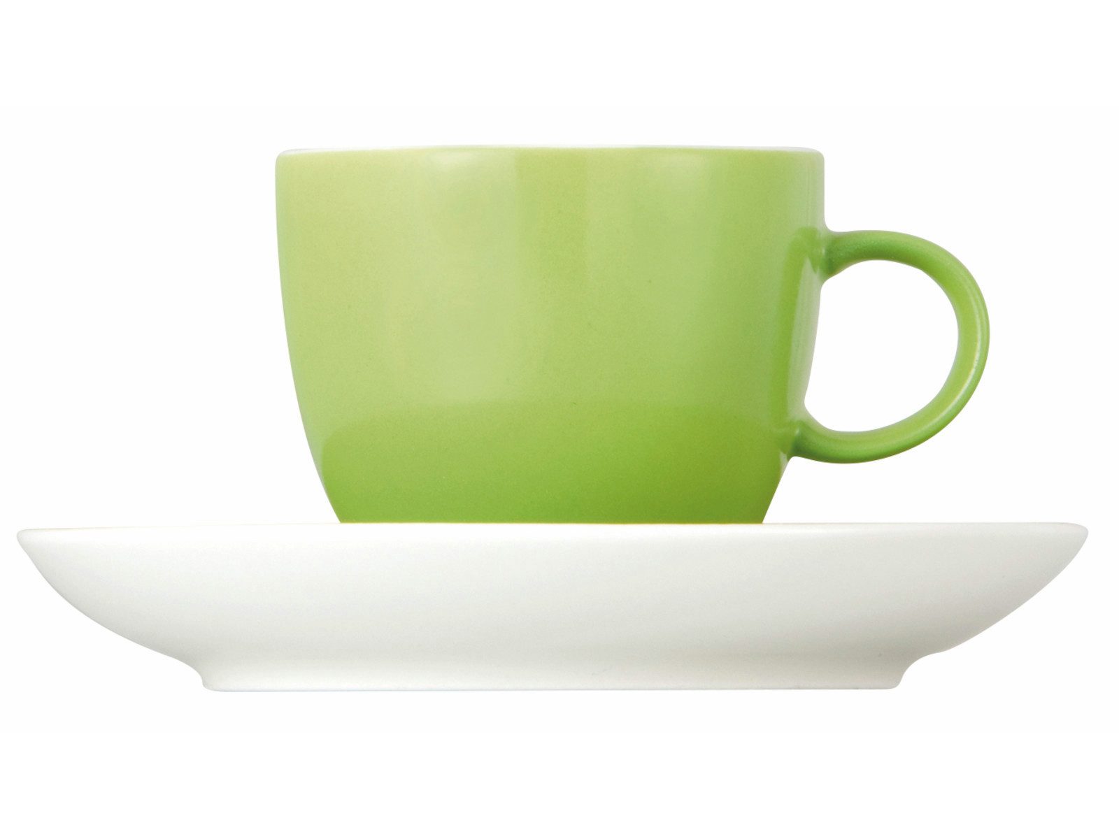 Thomas Porzellan Espressotasse Sunny Day Apple Green Espresso-/Mokkatasse 2tlg., Porzellan