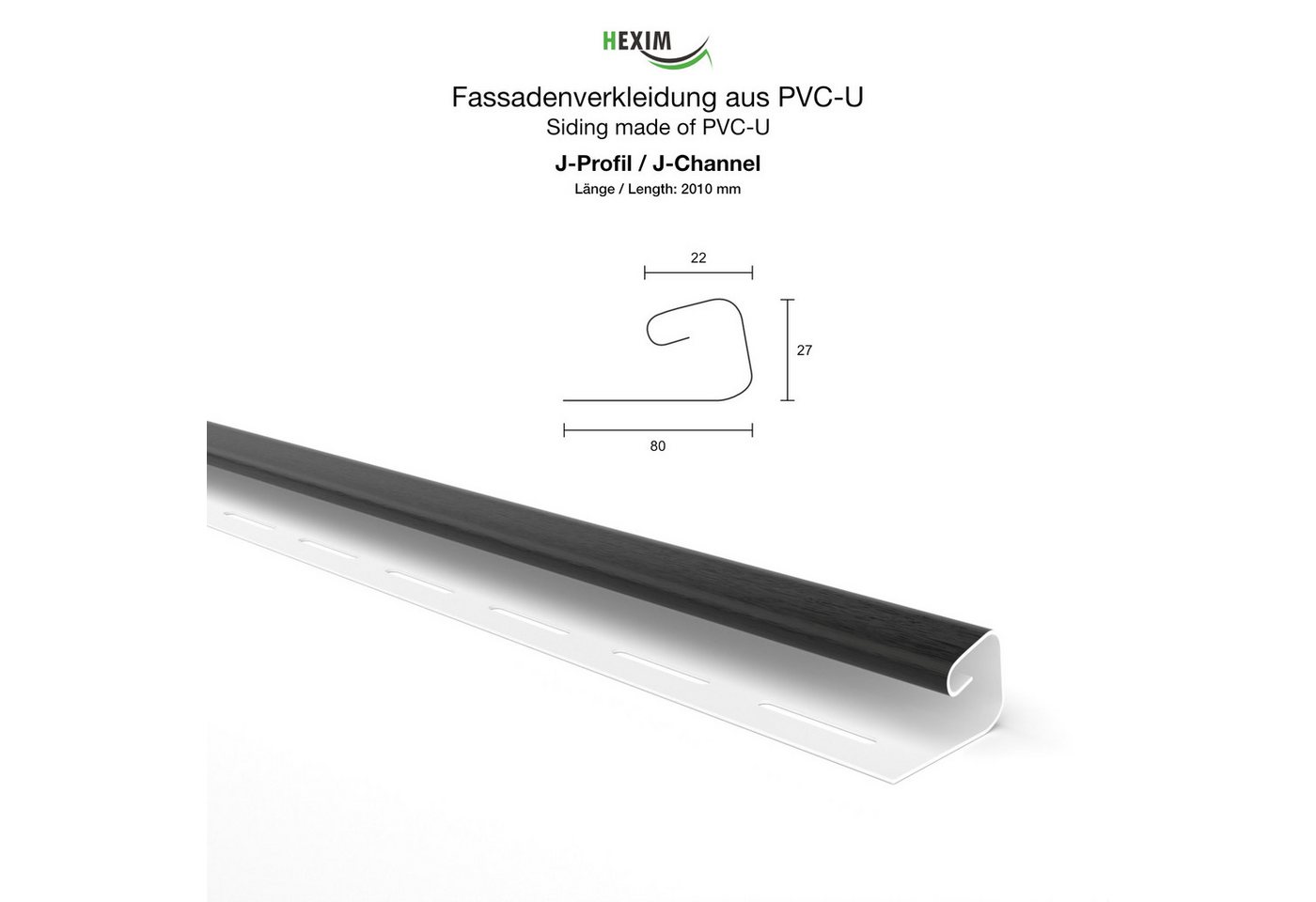 Thumbnail - Hexim Verkleidungspaneel, (Siding Fassadenpaneele außen Fassadenverkleidung wetterfest Kunststoffpanelee PVC-U Verkleidu...