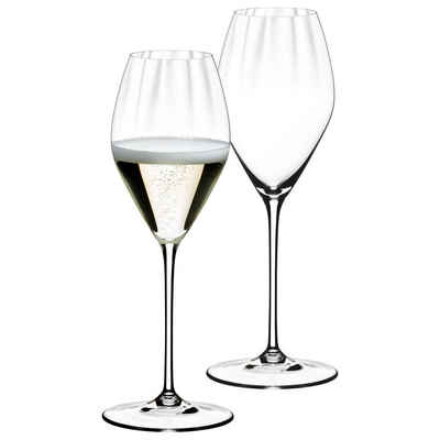 RIEDEL Glas Champagnerglas Performance Champagnergläser 375 ml 2er Set, Glas