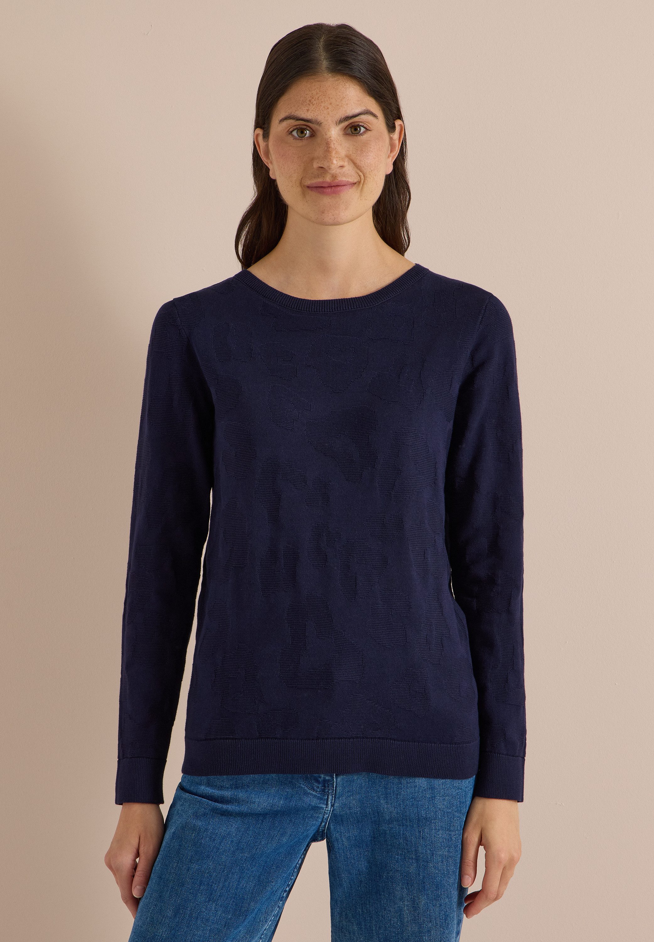 CECIL Strickpullover mit U-Boot-Ausschnitt