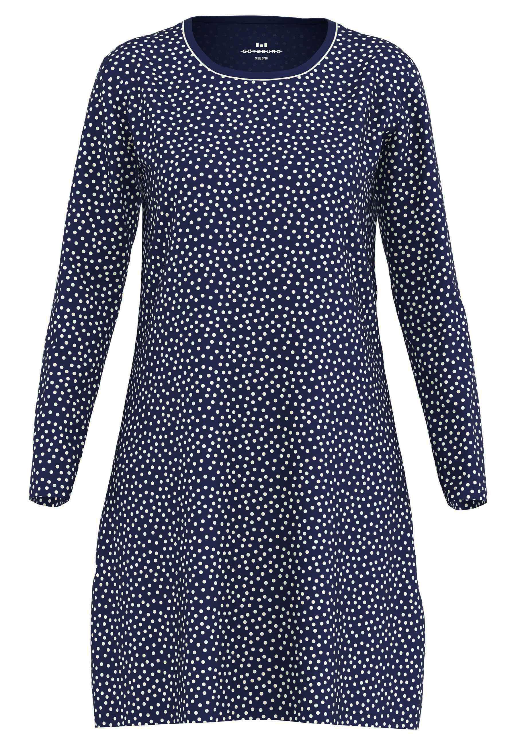 GÖTZBURG Nachthemd Marseille gepunktet, langärmelig, Rundhalsausschnitt, Ba günstig online kaufen