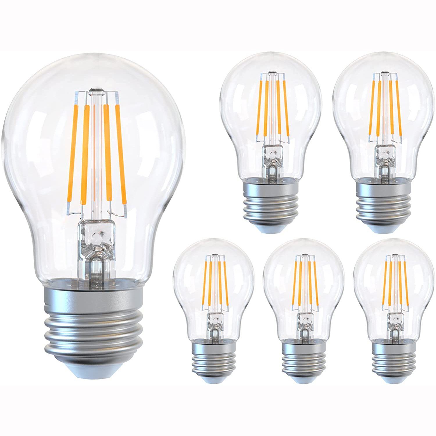 Leway LED Flutlichtstrahler »Glühbirne E27, Dimmbare Energiesparlampe 6W  (entspricht 60W), A60 LED Birnen 2700K Warmweiß, Glühbirnen 600LM, 6er«  online kaufen | OTTO