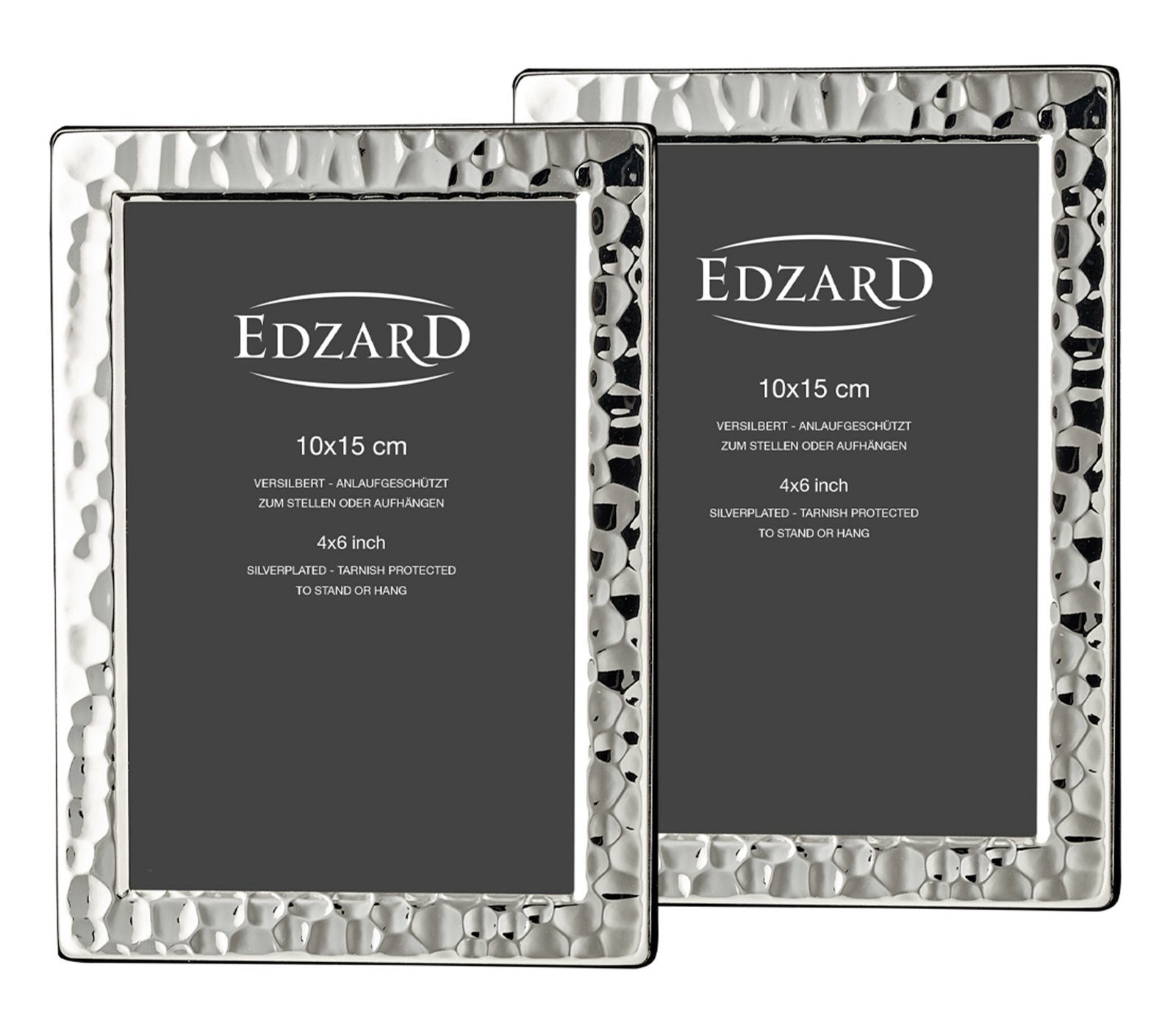 EDZARD Bilderrahmen, versilbert und anlaufgeschützt, 2er Set für 10x15 cm  Foto - Fotorahmen, Rahmen für Foto - zum Hinstellen und Aufhängen online  kaufen | OTTO
