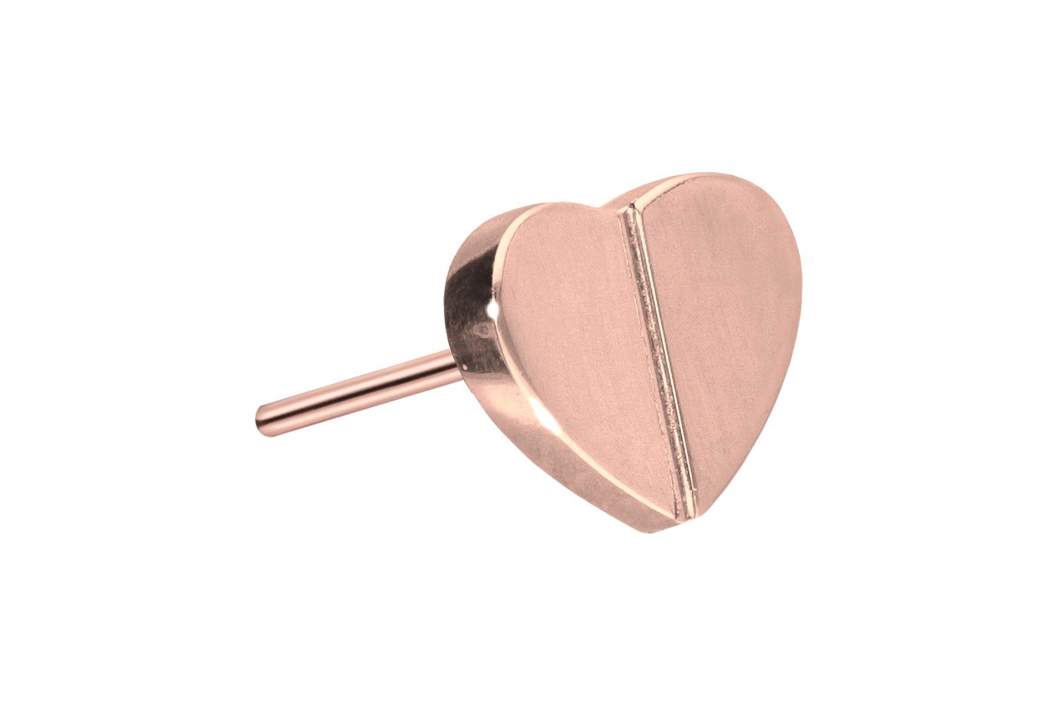 Piercing-Set Titan Aufsatz mit Push Pin HERZ