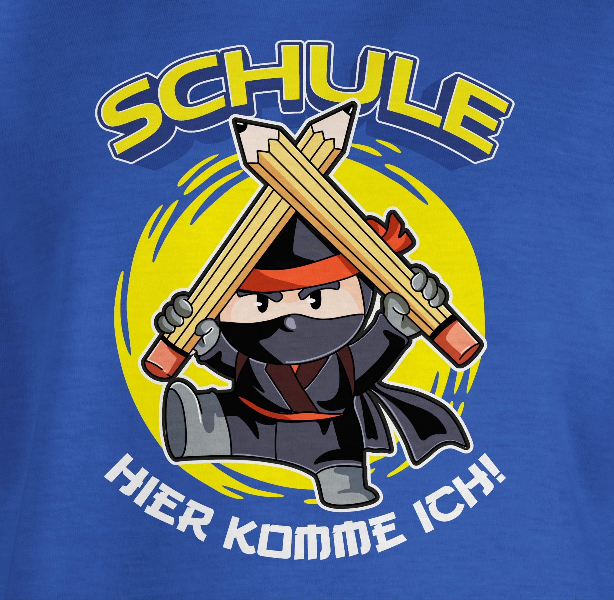 Shirtracer T-Shirt Schule Hier komme ich! Ninja Einschulung Junge Schulanfang Geschenke