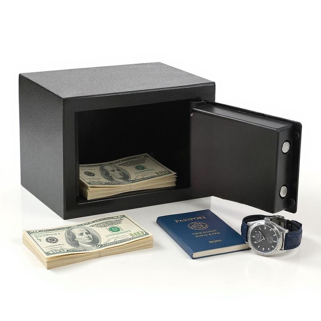 Rungassi Wandtresor Stark`s LED Elektronischer Safe Tresor Geldschrank Wandtresor – Bild 2 von 5