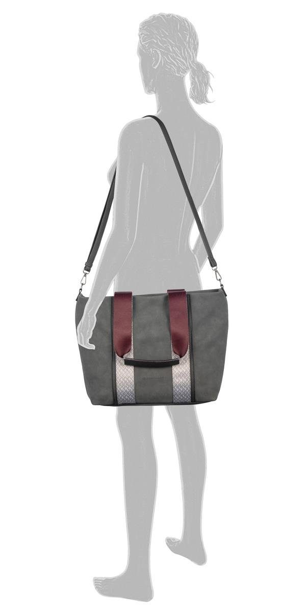 TOM TAILOR Schultertasche TOM TAILOR Shopper CARA Henkeltasche 45x13x30 71 dark grey