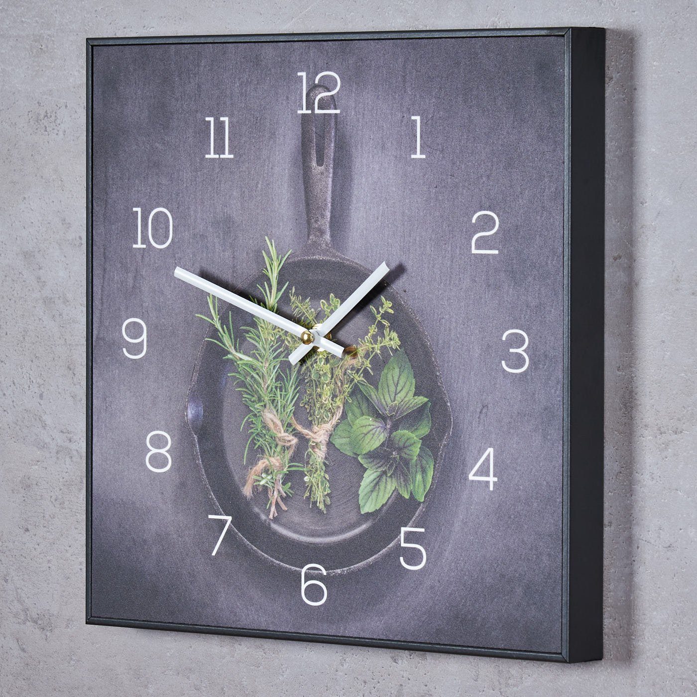 Levandeo® Wanduhr (Wanduhr 30x30cm Uhr PVC günstig online kaufen