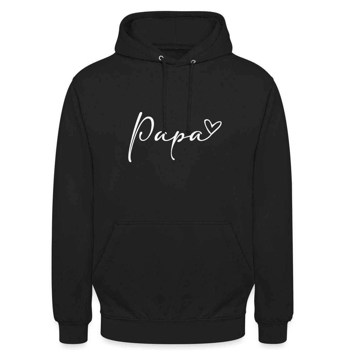 Hoodie Papa Handschrift Mit Herz Unisex Hoodie