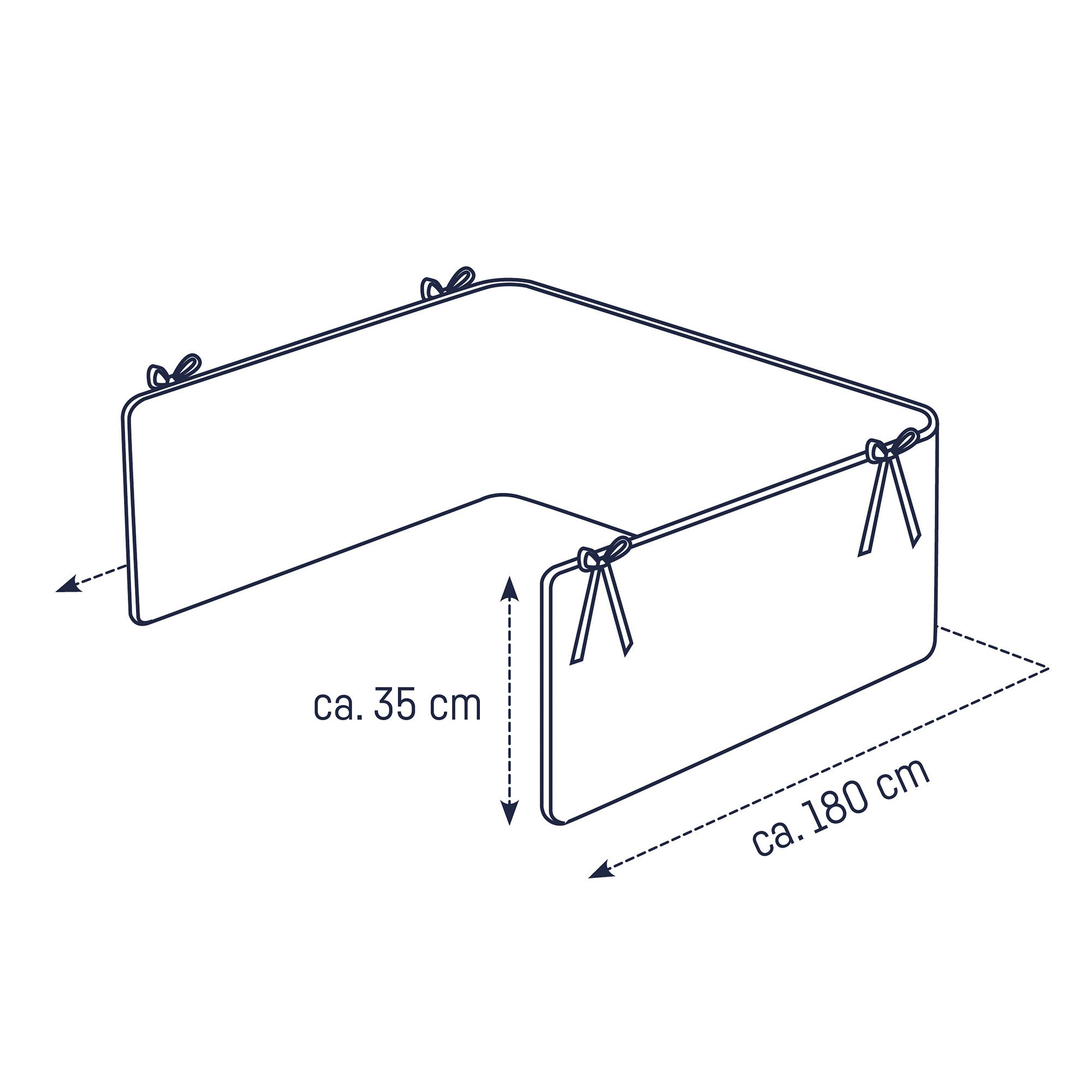 Julius Zöllner Kuschelnest uni mauve Nestchen Basic Soft 180, (1-tlg), Babynestchen