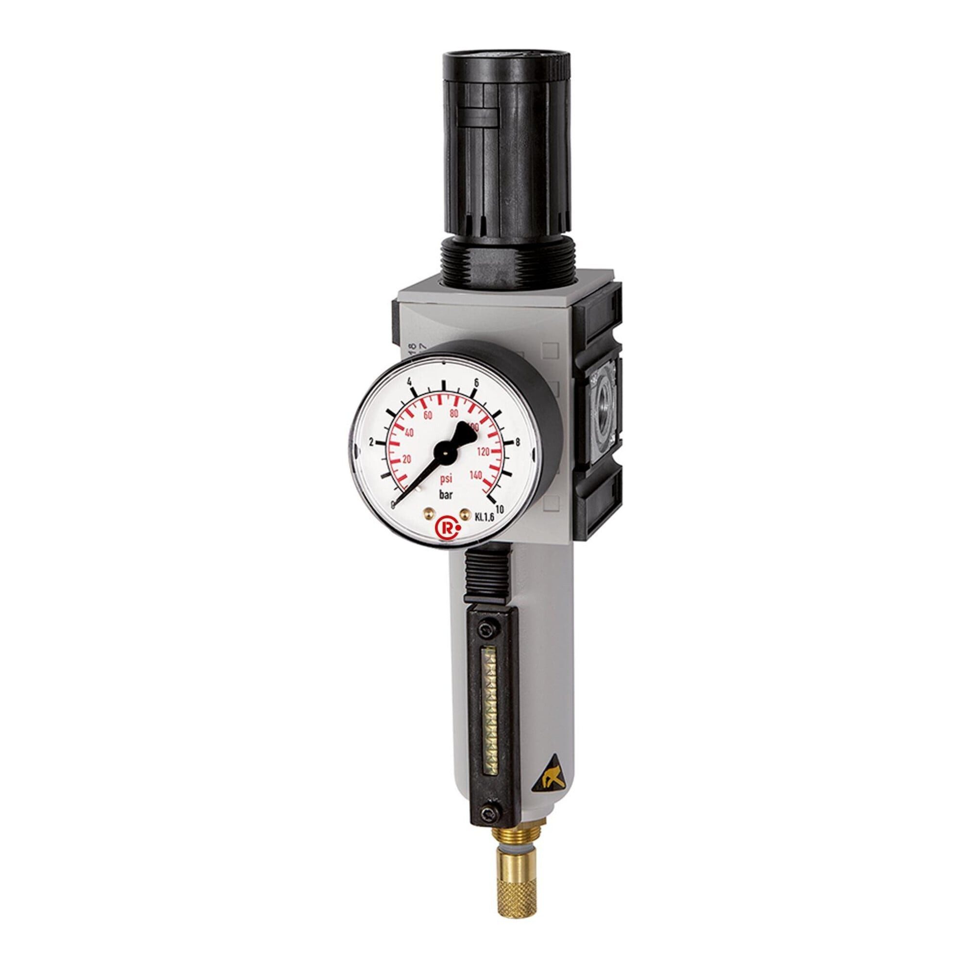 RIEGLER Druckminderer Riegler Filterregler »FUTURA«, MB, SR, Mano, BG 2, G 1/2, 0,5-16 bar