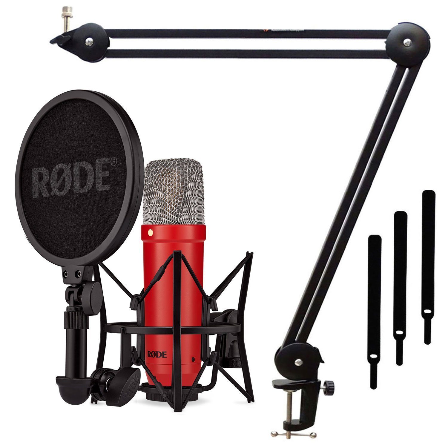 Mikrofon Rode NT1 Signature Red Mikrofon mit Gelenkarm