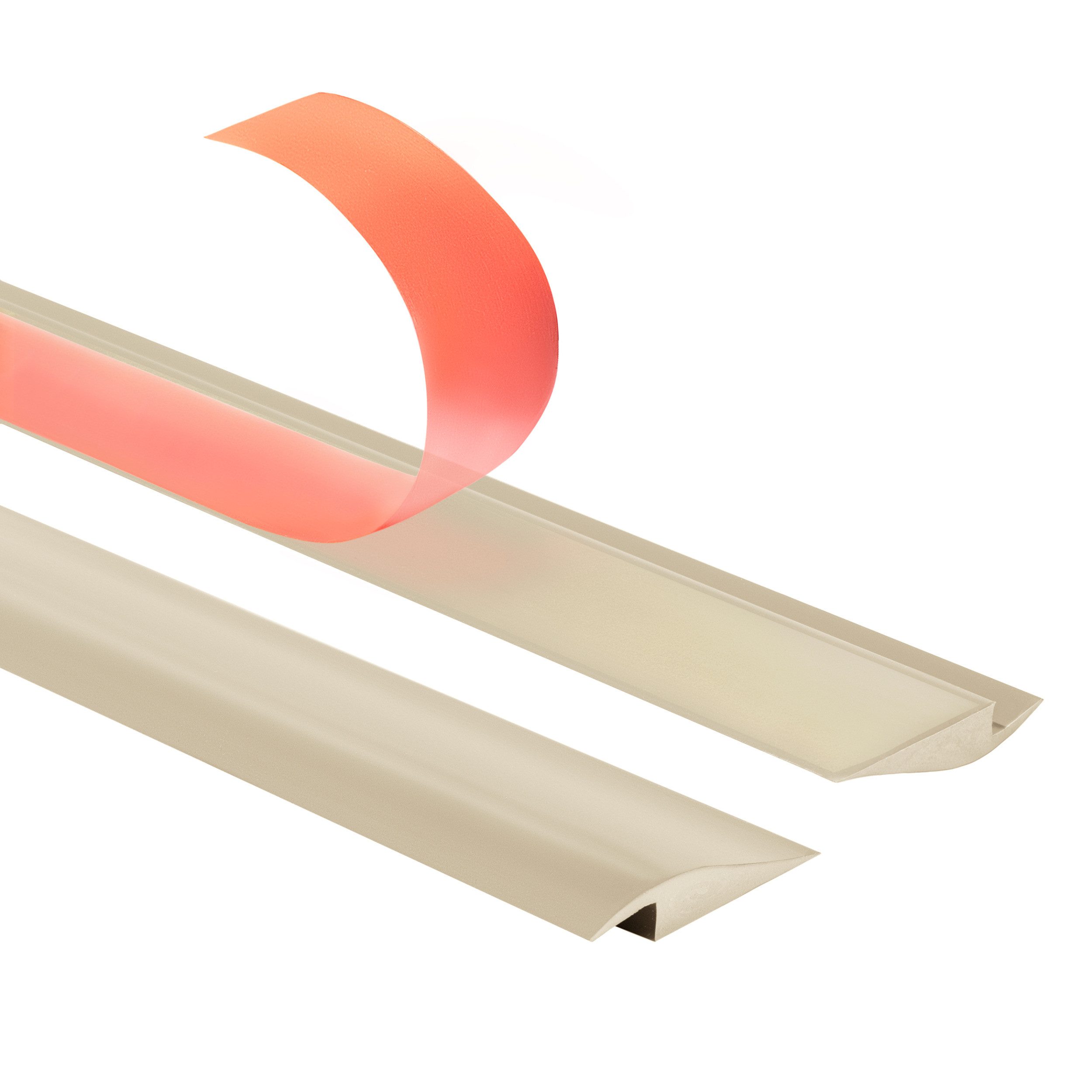 Quest Übergangsprofil Übergangsleiste selbstklebend 50 x 7 mm, Höhenausgleich (1-St), selbstklebend, Höhenausgleich 1-7 mm, 100 cm