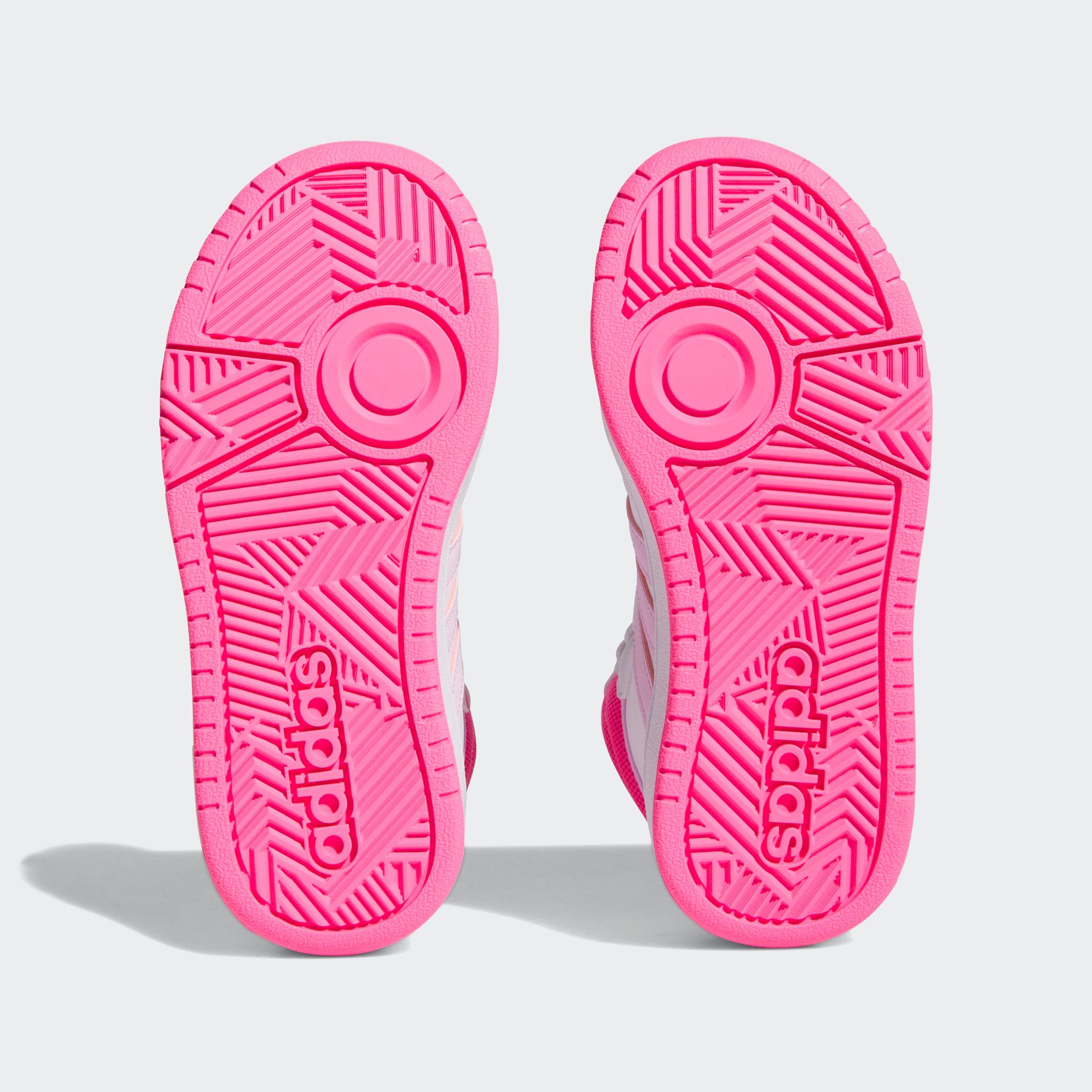 Sneaker Sportswear weiß-rosa adidas MID HOOPS