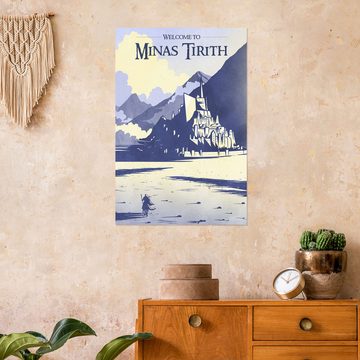 Posterlounge Wandfolie syntetyc, Welcome to Minas Tirith, Digitale Kunst