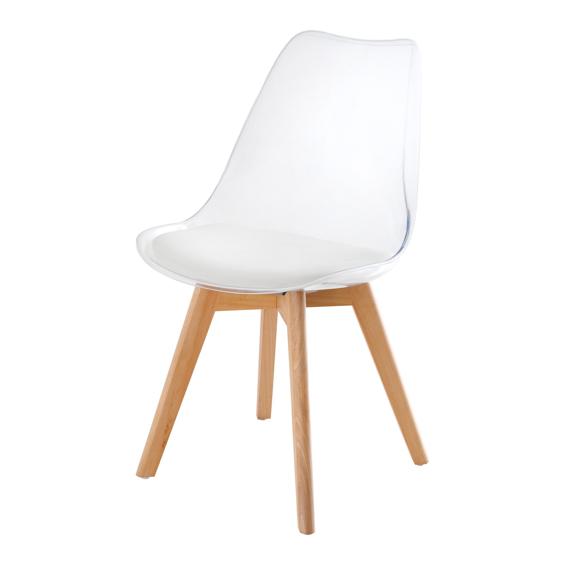 riess-ambiente Esszimmerstuhl SCANDINAVIA MEISTERSTÜCK transparent / weiß / günstig online kaufen