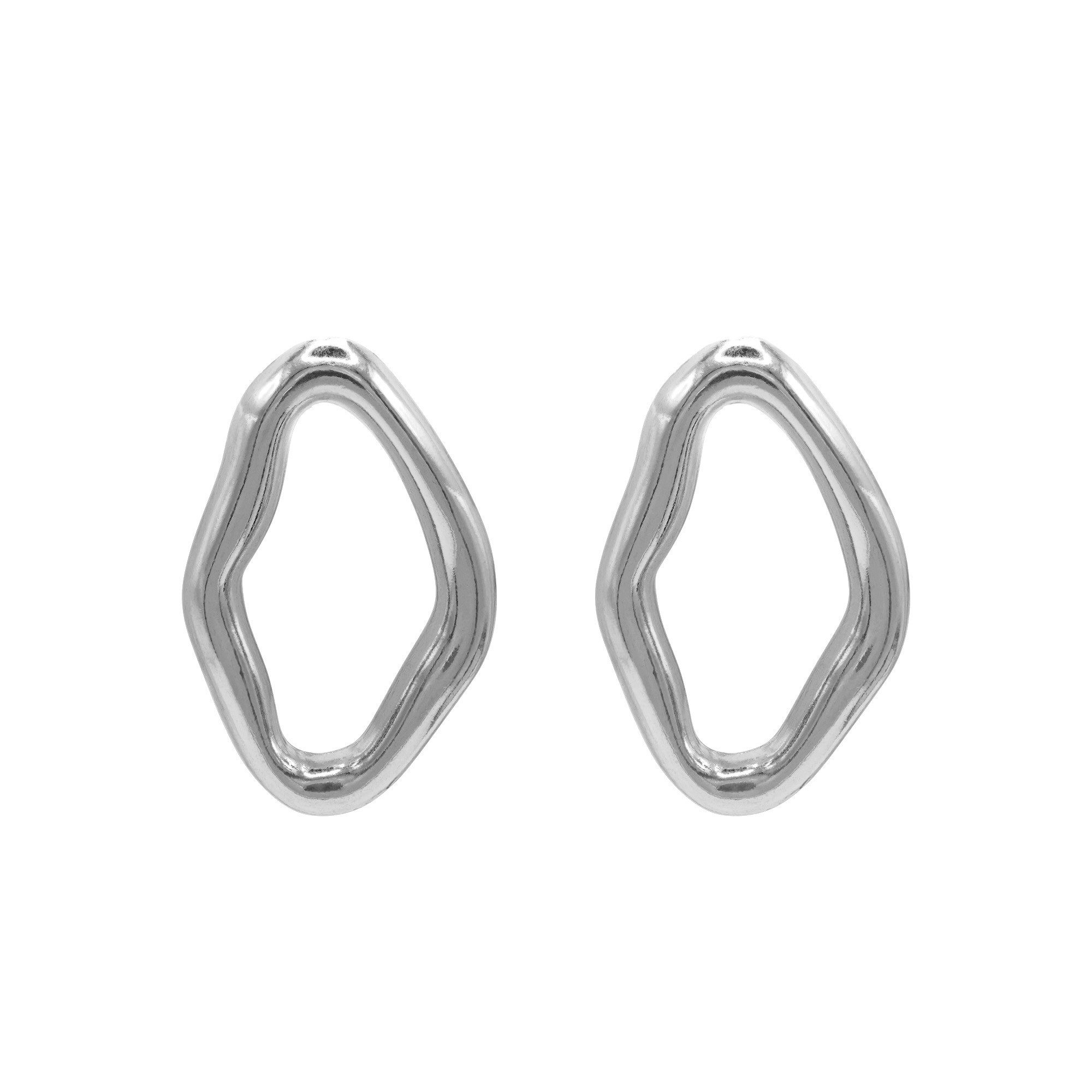 Heideman Paar Ohrstecker Loreen silberfarben poliert (Ohrringe, inkl. Geschenkverpackung), Creolen