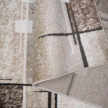 Teppich Deblin, my home, rechteckig, Höhe: 9 mm, weicher Flor, Kurzflor, Karo-Design, modern, geometrisches Muster