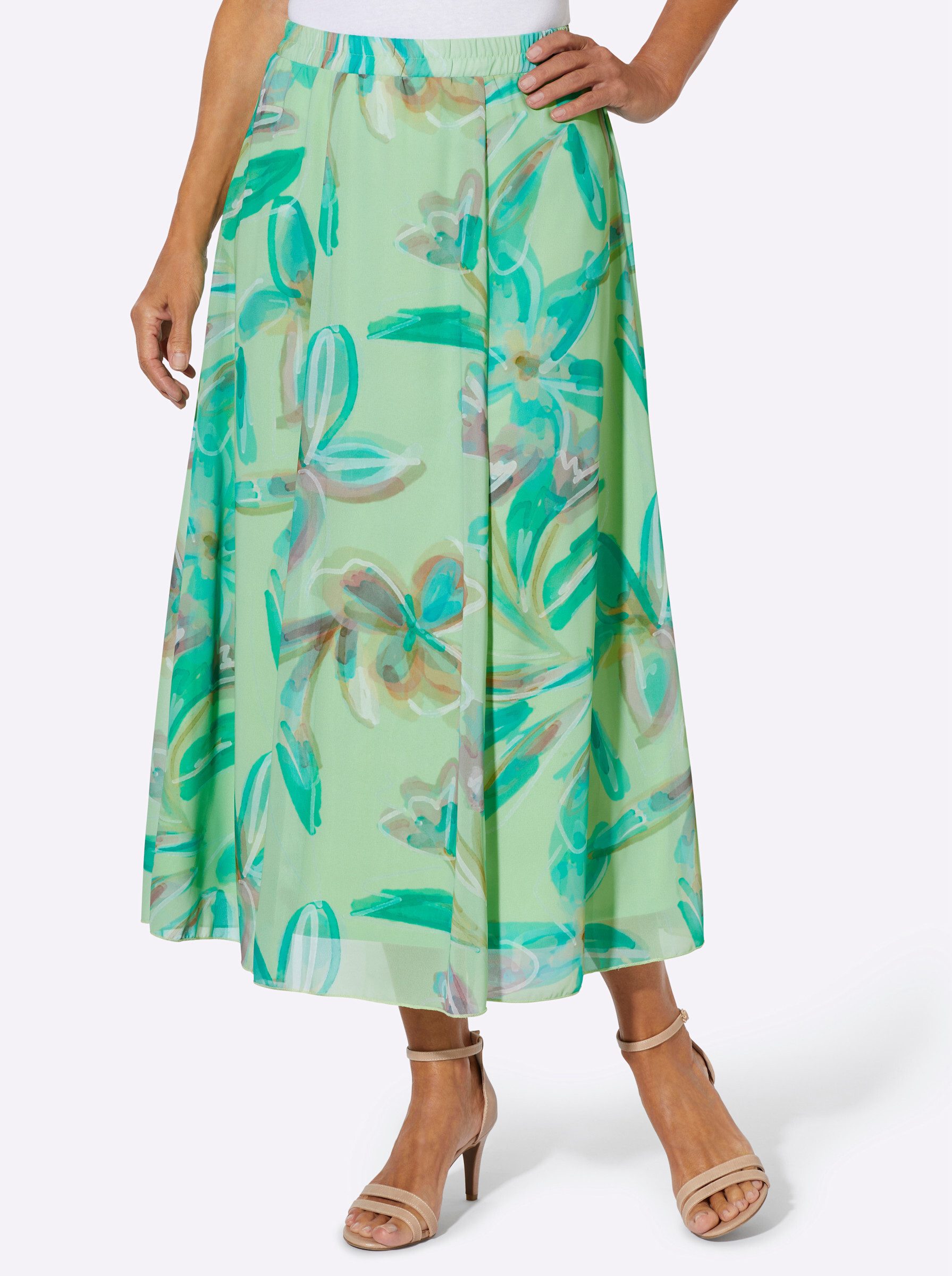 Sieh an! A-Linien-Rock Druck-Rock