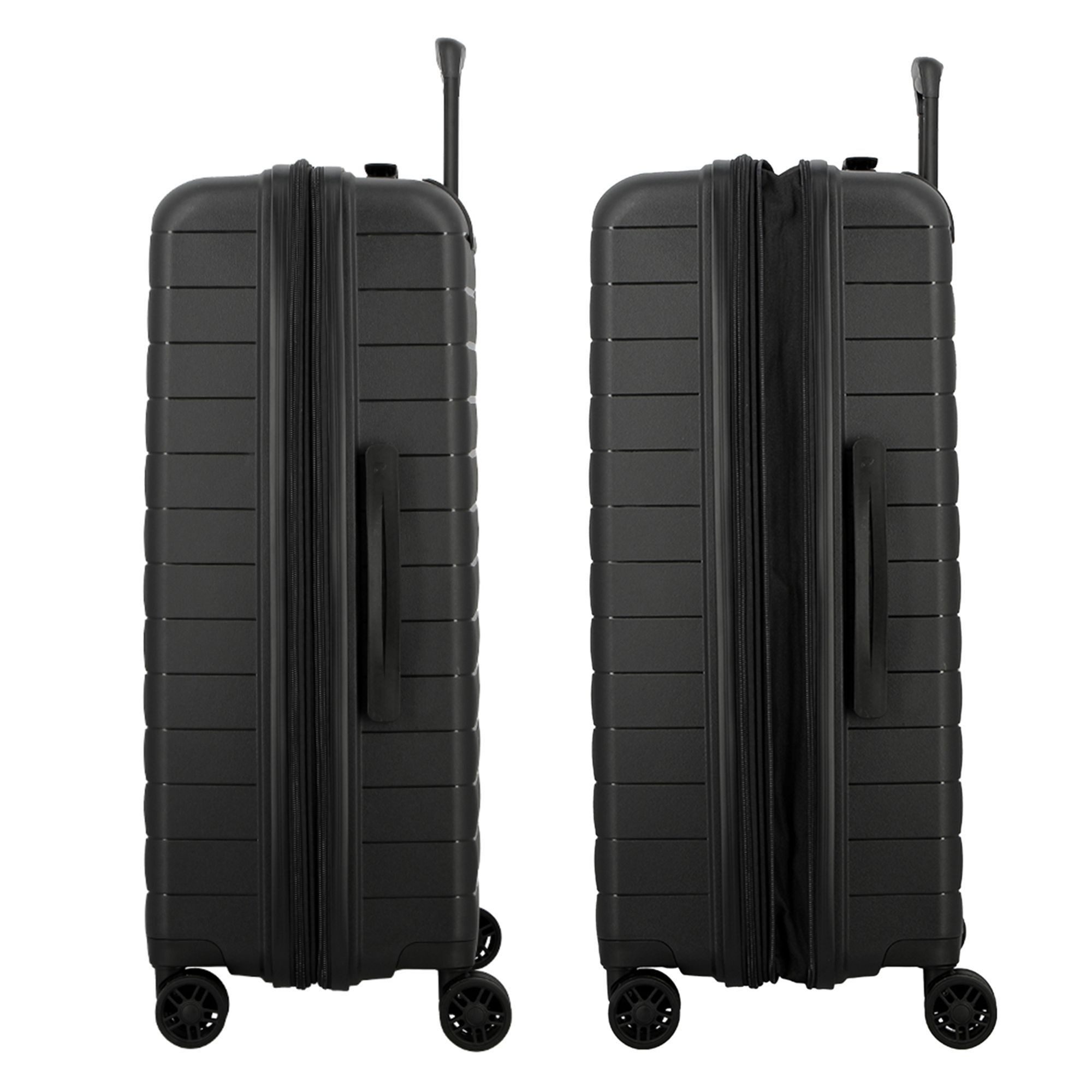 Jump Hartschalen-Trolley Striper, 4 Rollen, Polypropylen