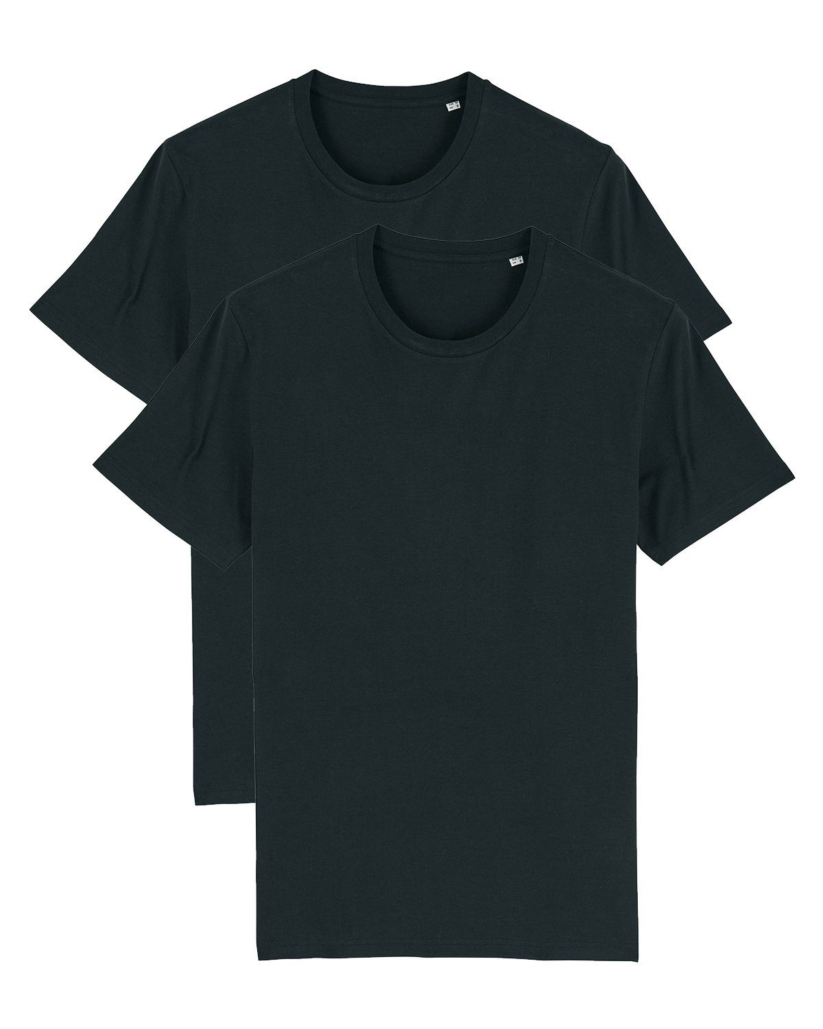 ist im Versandhandel sehr günstig wat? Apparel Print-Shirt 2er Basic Creator schwarz Colors (1-tlg) Pack Standard