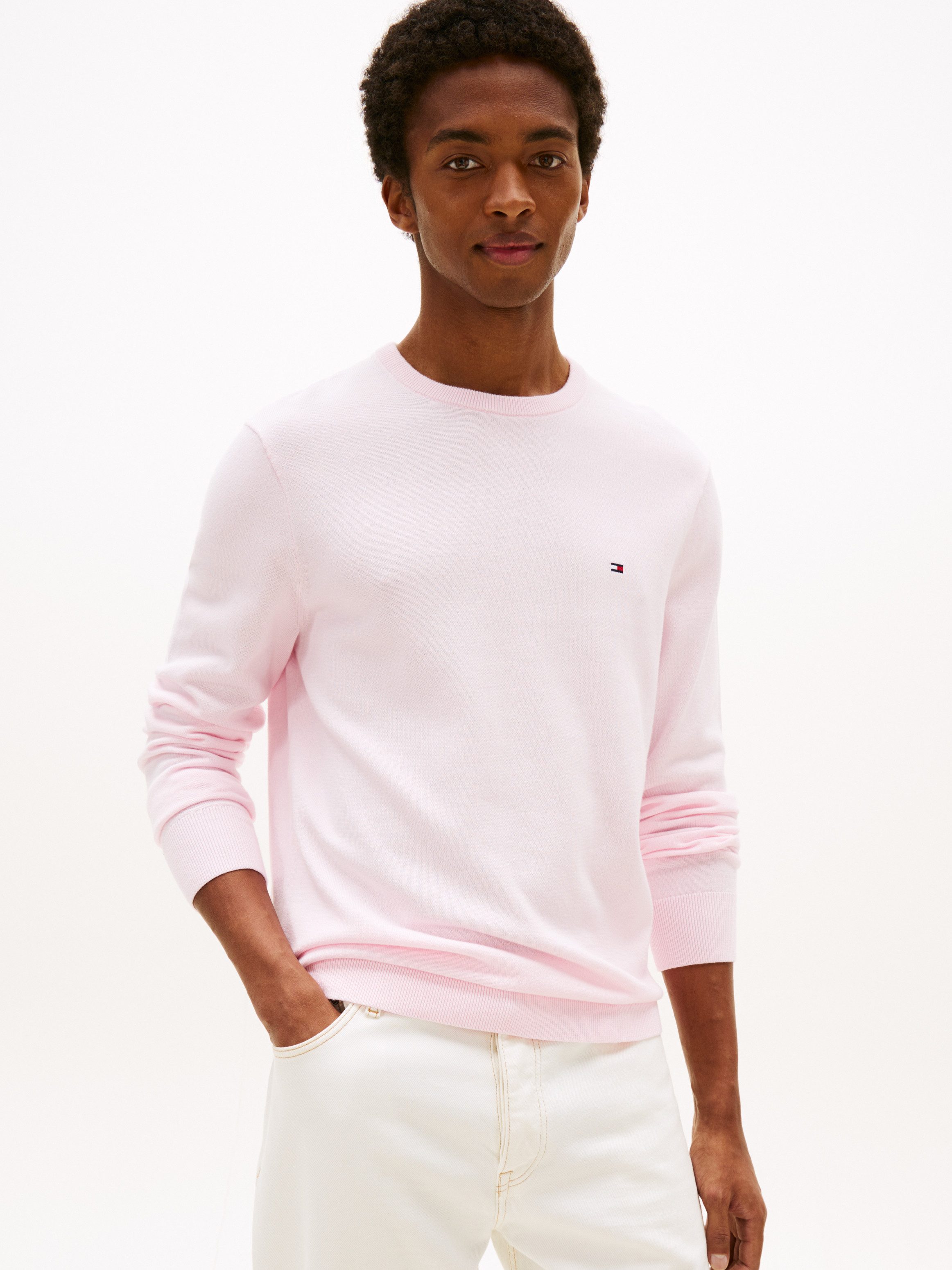 Tommy Hilfiger Rundhalspullover ESSENTIAL COTTON CREW günstig online kaufen