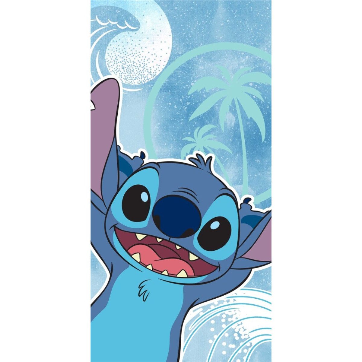 Aymax sprl Strandtuch Disney Stitch Strandtuch Baumwolle 70 × 140 cm für Urlaub und Strand