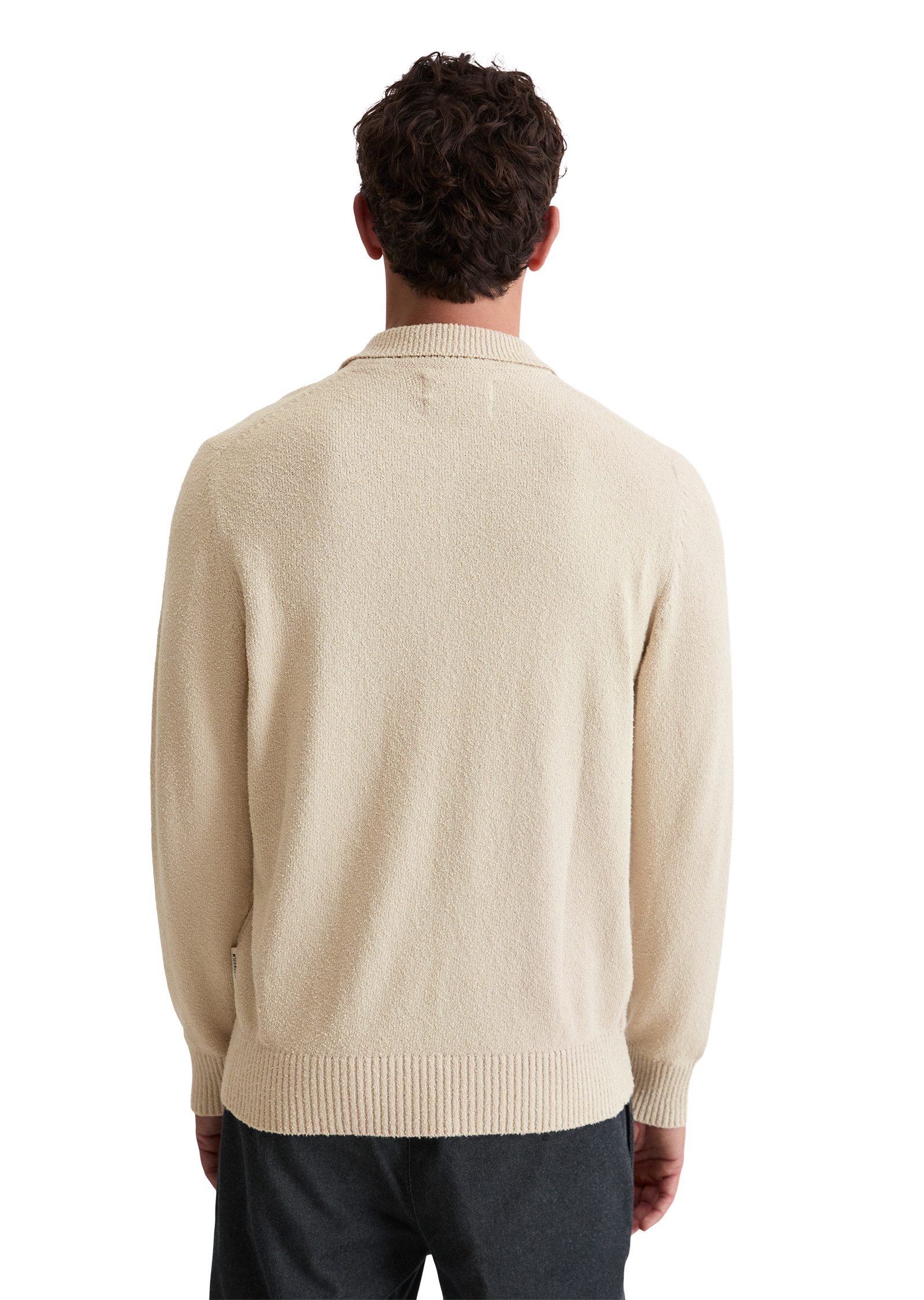 Marc O'Polo Polokragenpullover regular fit aus Bio-Baumwoll-Bouclé günstig online kaufen