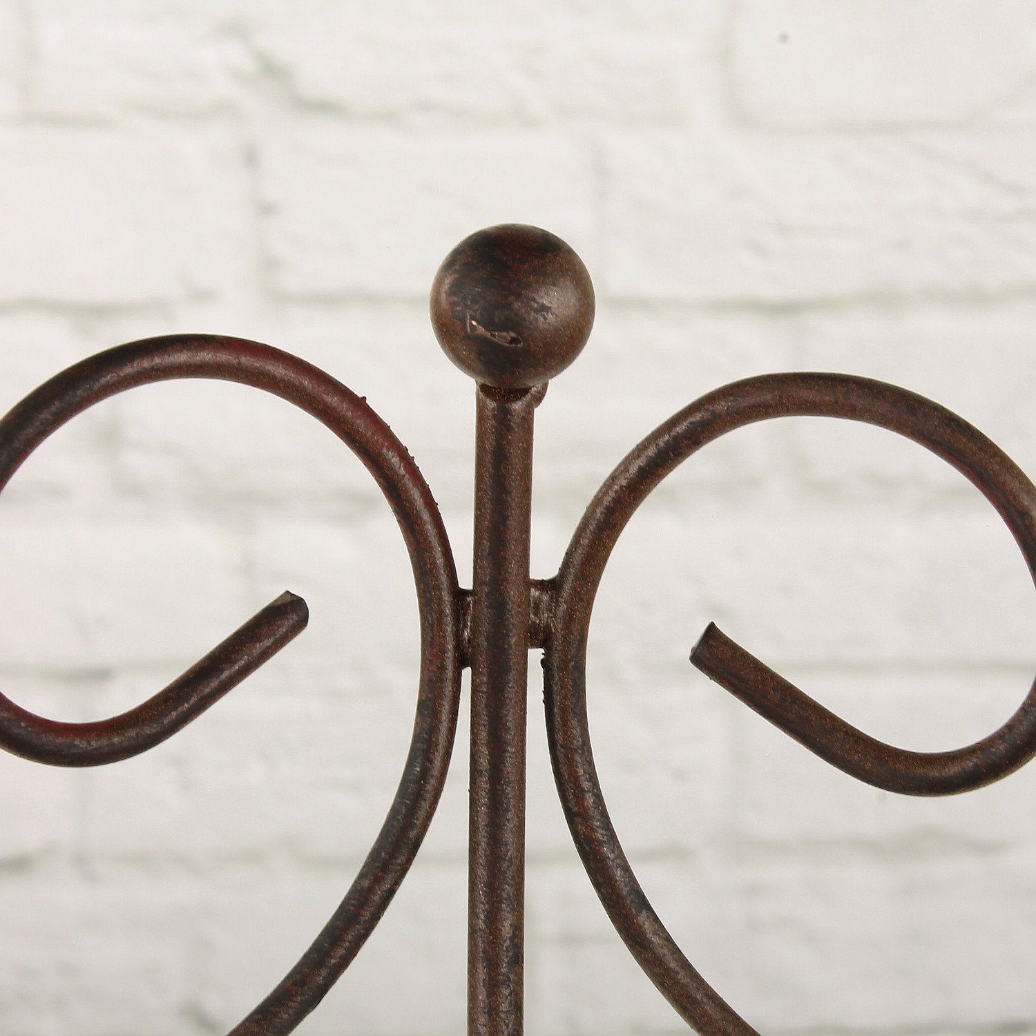 Macosa Home Hängekorb 2er Set Dunkelrost Metall-Korb Landhausstil Ablagekörbe (2 St), Küchenampel hängend Blumenampel Küche Obstampel Deko-Korb Vintage