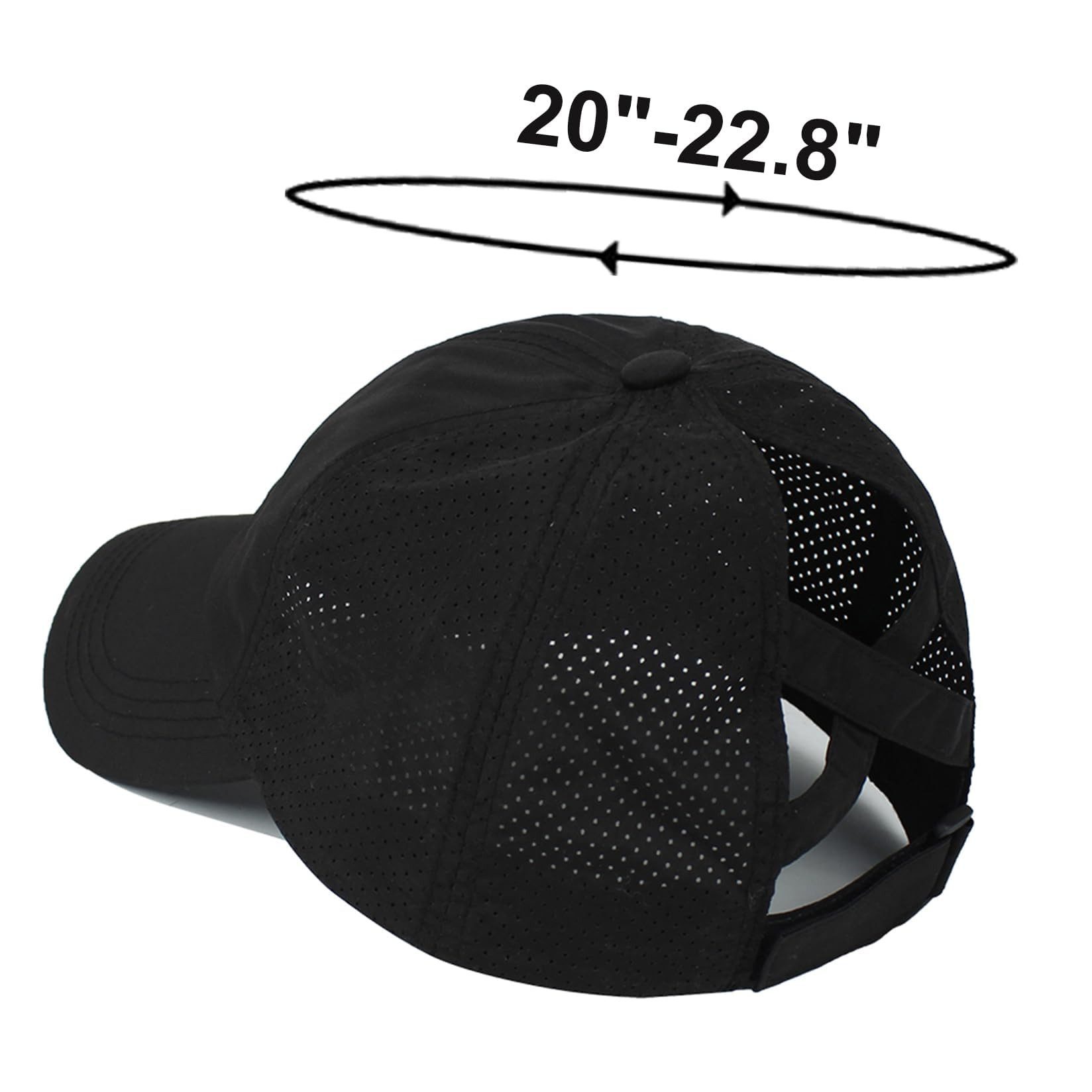 Zyronn Baseball Cap Baseballkappe für Damen mit überkreuzter Öffnung für den Pferdeschwanz Schnelltrocknende Trucker-Cap, geeignet für Outdoor-Sportarten. – Bild 2 von 5