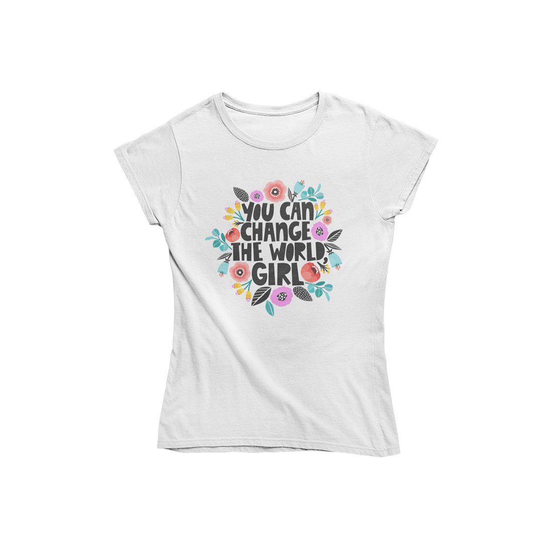 mamino Fashion T-Shirt »Damen T Shirt -You can change the world girl«  online kaufen | OTTO