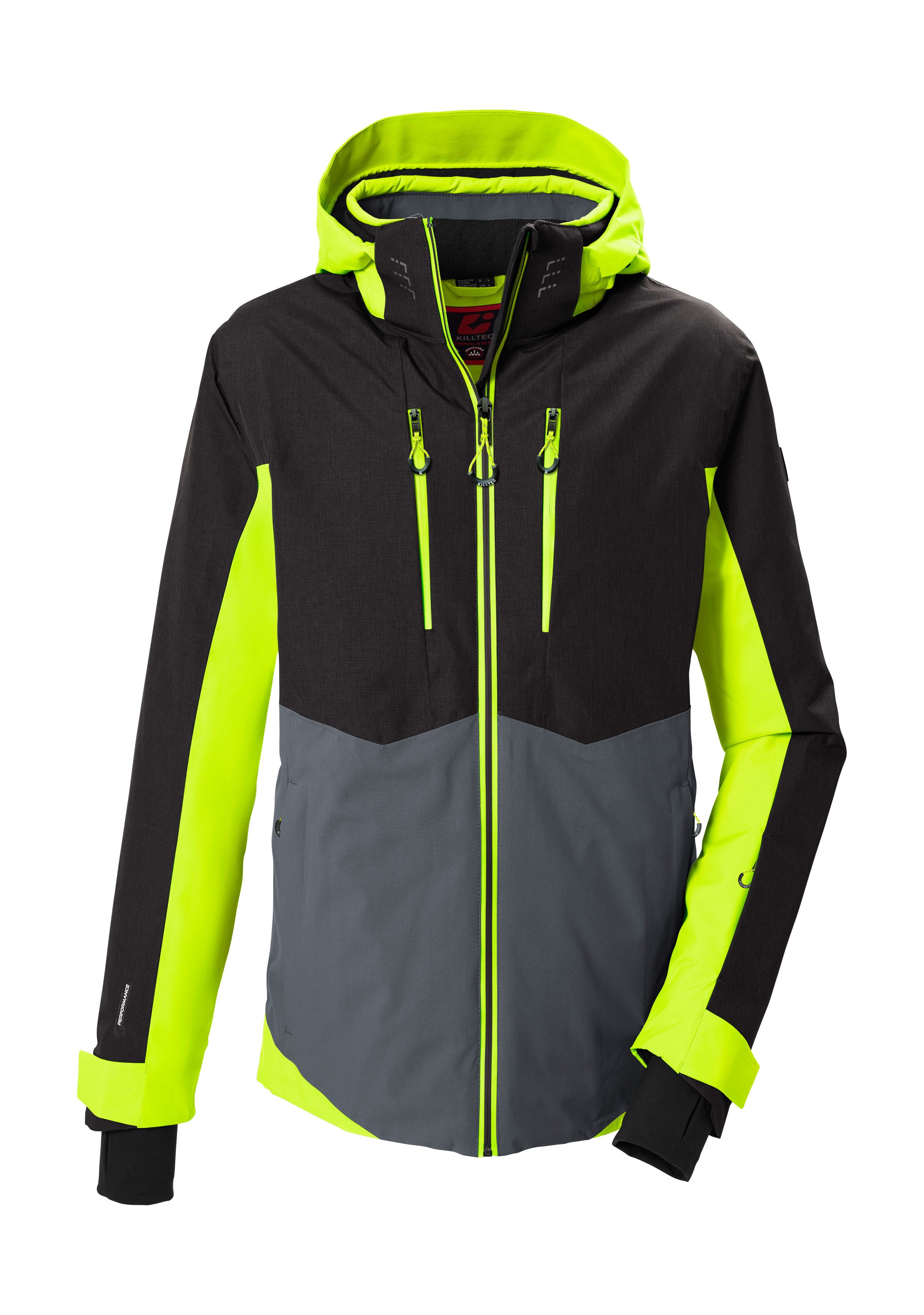 Killtec Skijacke KSW 62 MN SKI JCKT Wasserdichte, atmungsaktive Winterjacke mit abnehmbarer Kapuze