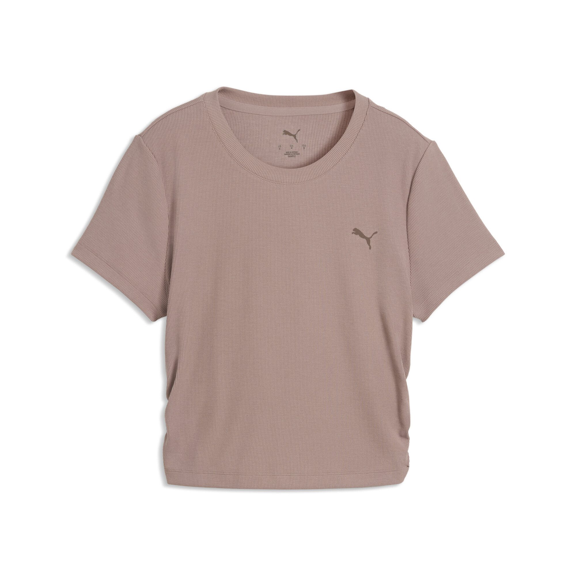 Trainingsshirt CLOUDSPUN Slim Geripptes Trainings-T-Shirt Damen