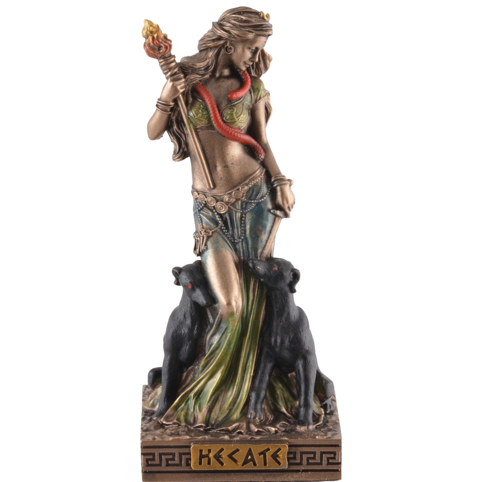 Vogler Dekofigur Hekate Figur Miniatur griechische Göttin der Magie von Veronese 9 cm