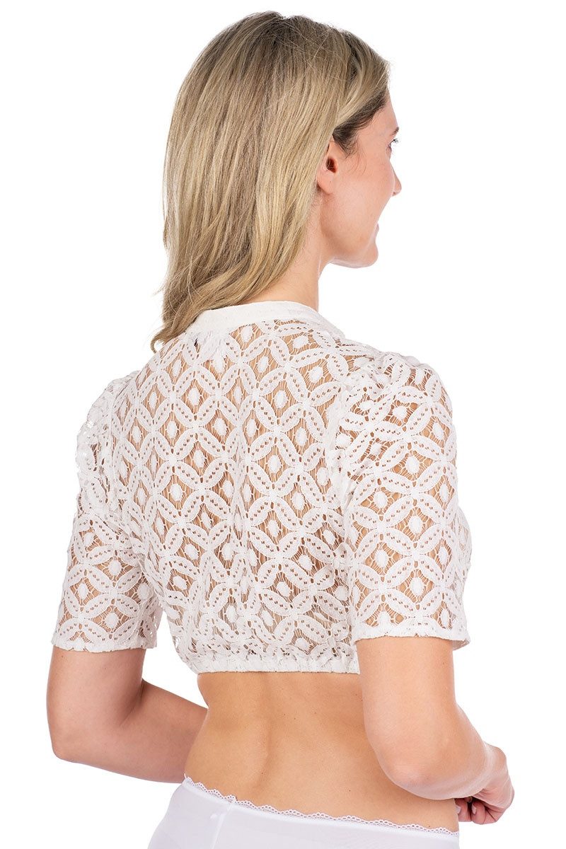 Spieth & Wensky Dirndlbluse Dirndlbluse - EIKE - offweiß, schwarz günstig online kaufen