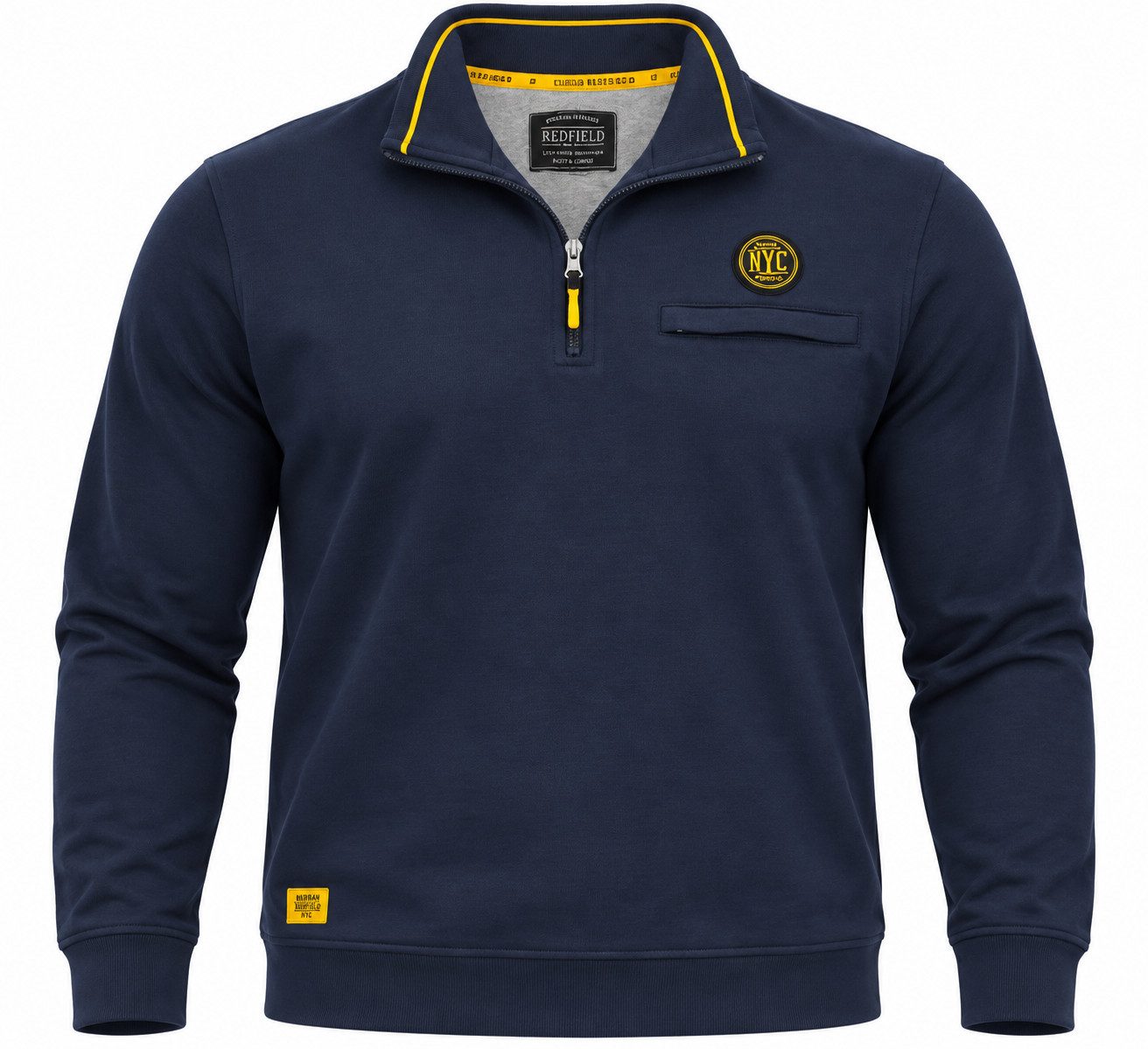 redfield Sweatshirt Übergrößen Sweatshirt Style 1203 Dunkelblau