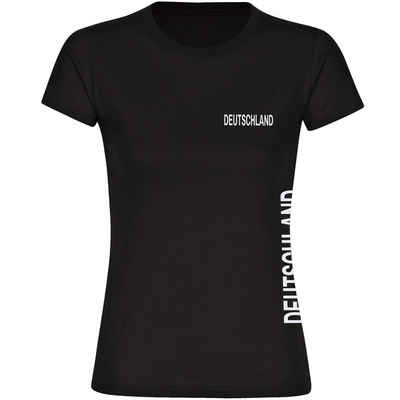 multifanshop T-Shirt Damen Deutschland - Brust & Seite - Frauen