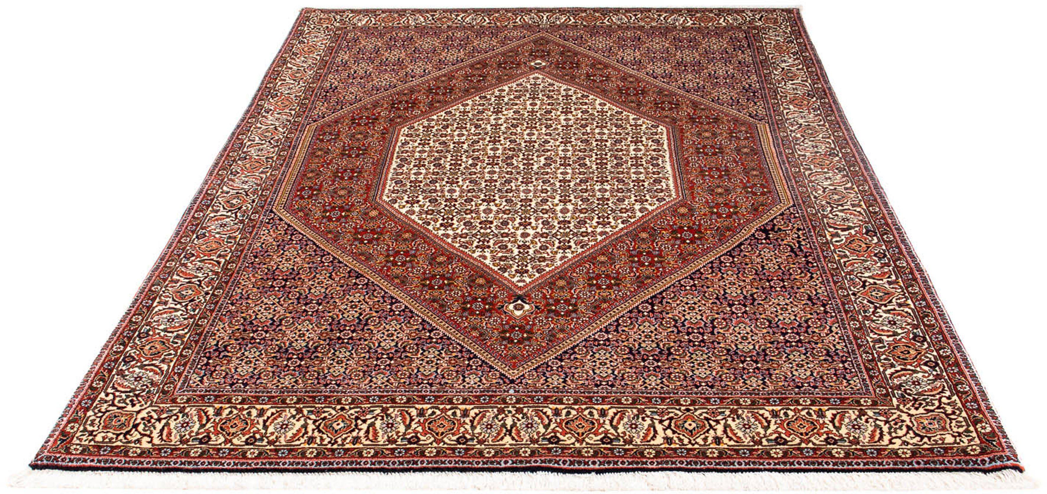 Orientteppich Perser - Bidjar - 231 x 163 cm - mehrfarbig, morgenland, rechteckig, Höhe: 15 mm, Wohnzimmer, Handgeknüpft, Einzelstück mit Zertifikat