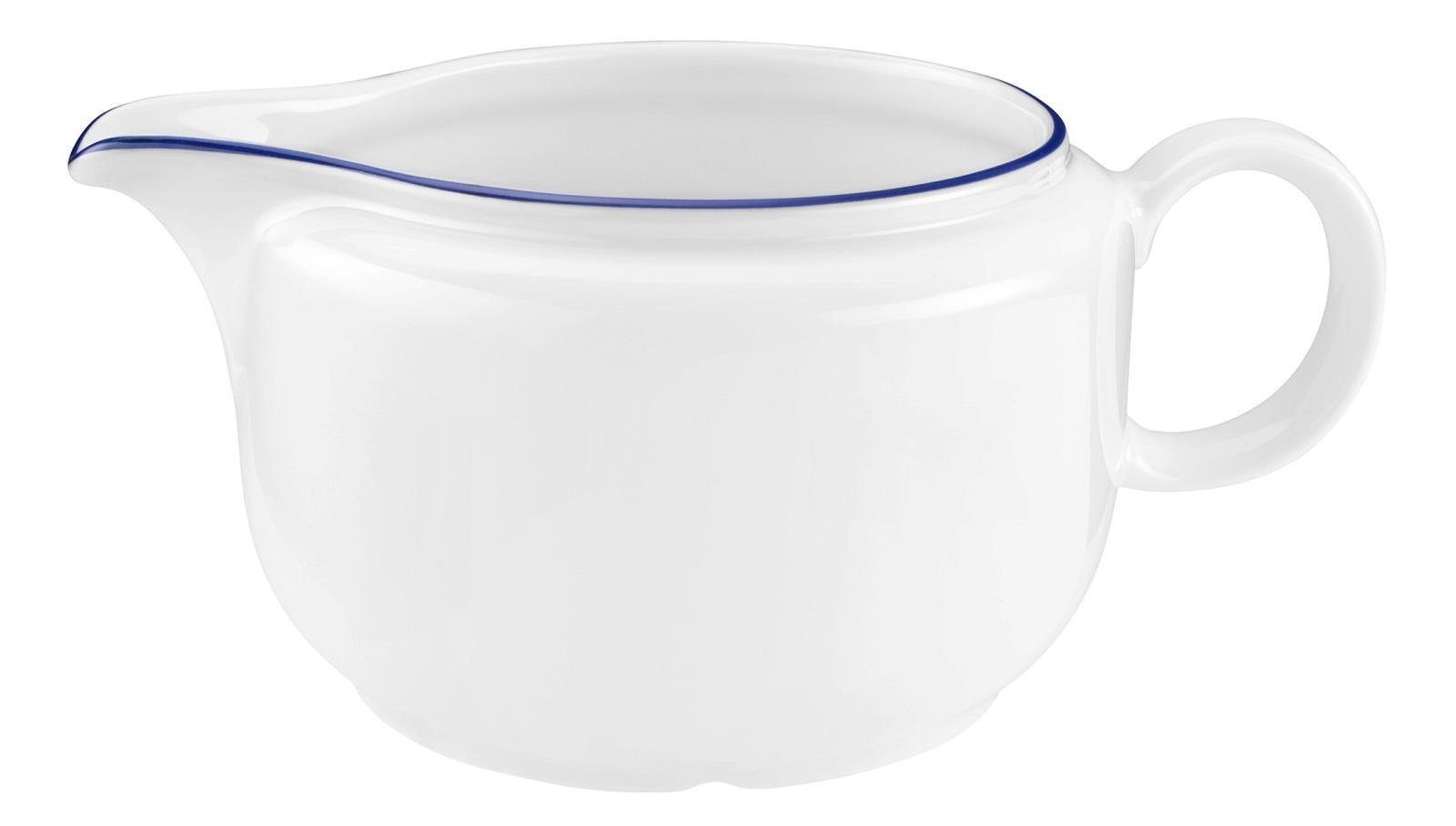 Seltmann Weiden Sauciere Seltmann Weiden Compact Blaurand Sauciere 0,60l, Porzellan, (Packung)