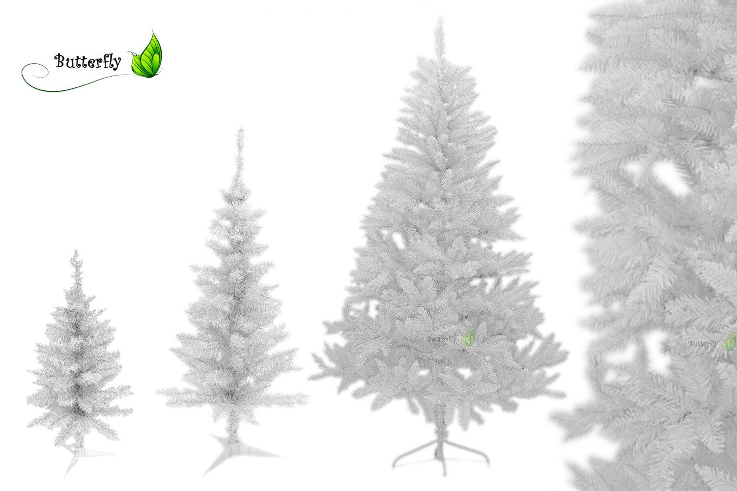 Creativery Künstlicher Weihnachtsbaum, Tannenbaum künstlich, Weiß