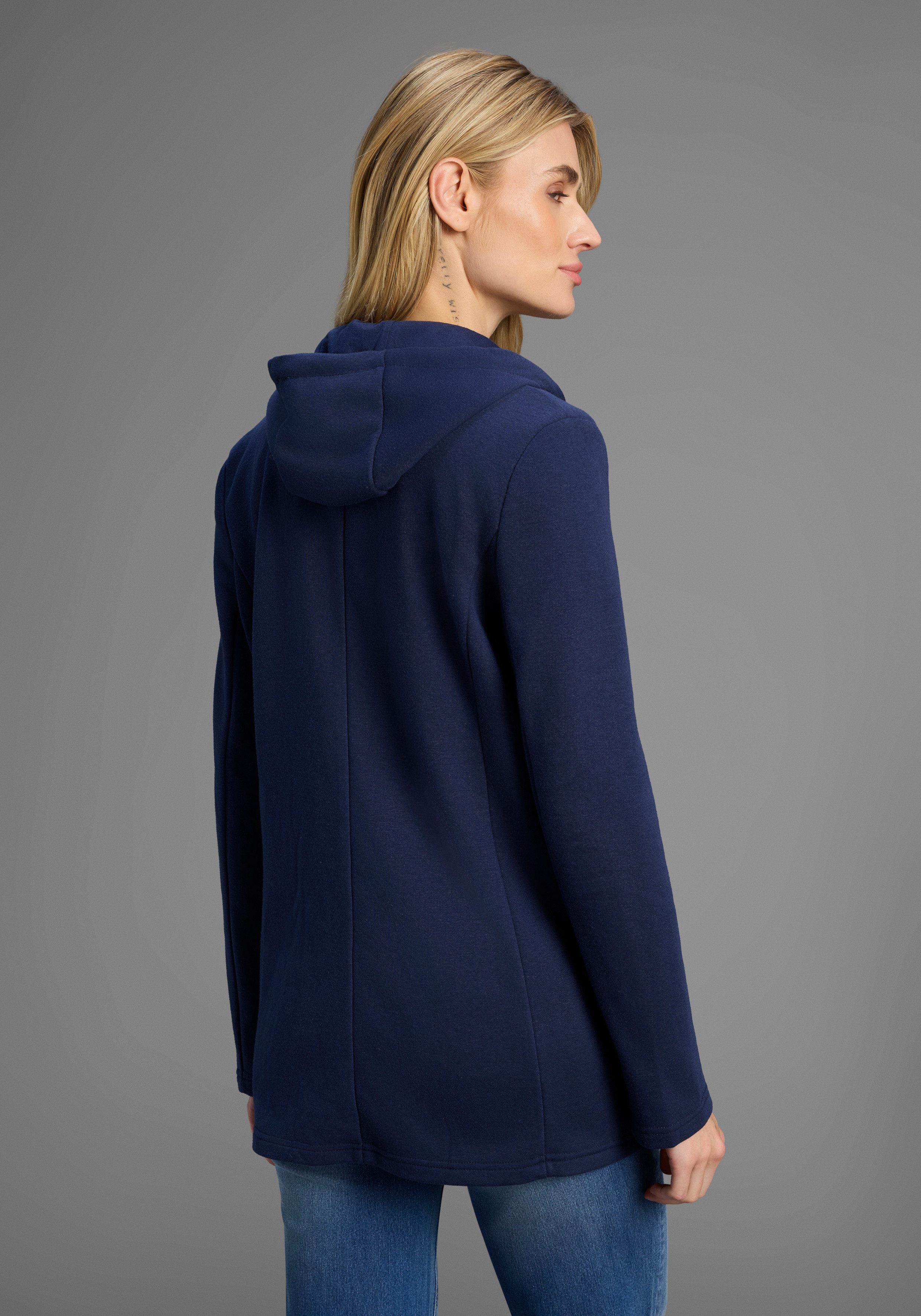 KangaROOS Sweatblazer mit abknöpfbarer Kapuze günstig online kaufen
