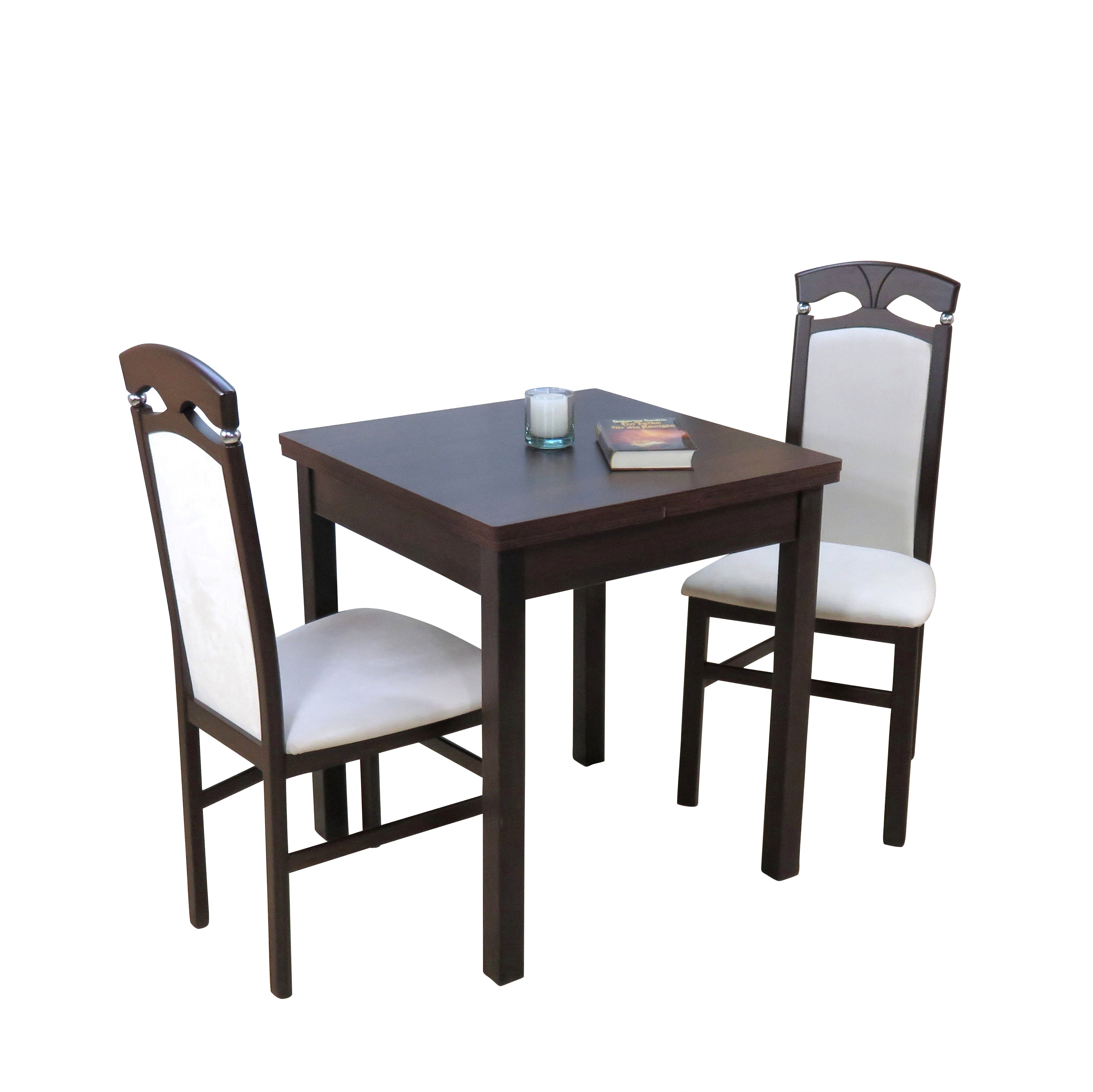 moebel-direkt-online Sitzgruppe Dora, Stühlen mit (Spar-Set, Esstisch ein 3-tlg)