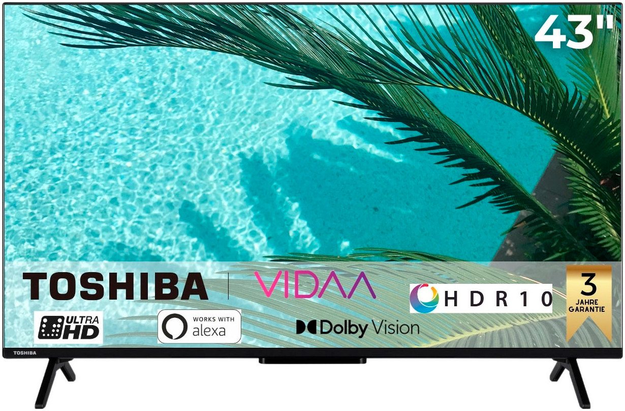 Toshiba 43UV2463DA DLED-Fernseher (108 cm/43 Zoll, 4K Ultra HD, Smart-TV) schwarz ! RABATT: 38.4% Toshiba 43UV2463DA DLED-Fernseher (108 cm/43 Zoll, 4K Ultra HD, Smart-TV) schwarz ! RABATT: 38.4%