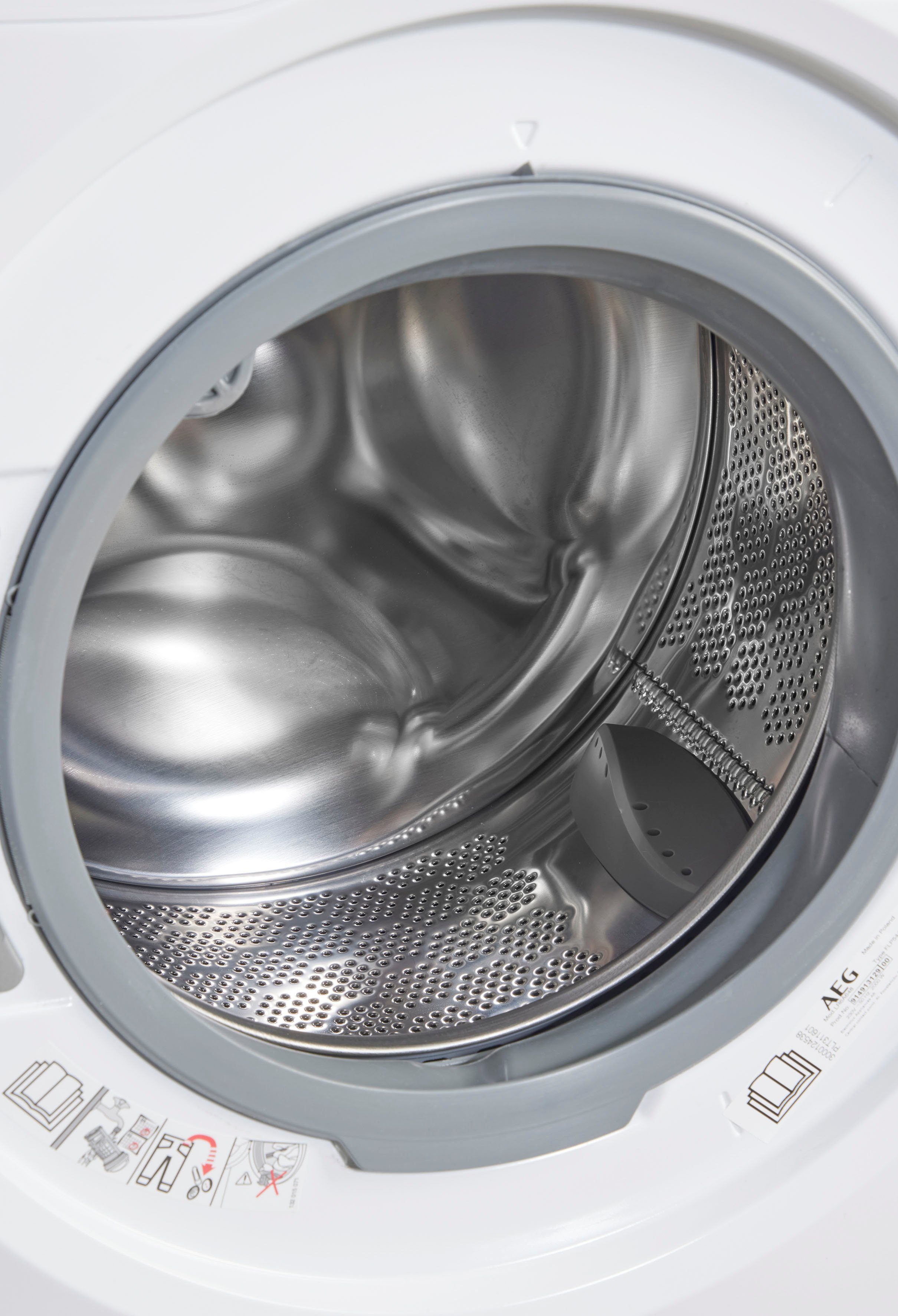 AEG Waschmaschine 6000 Zeit, Wasser - 40% und 1400 U/min, Energie spart 8 kg, LR6A648, bis Mengenautomatik​ ProSense®