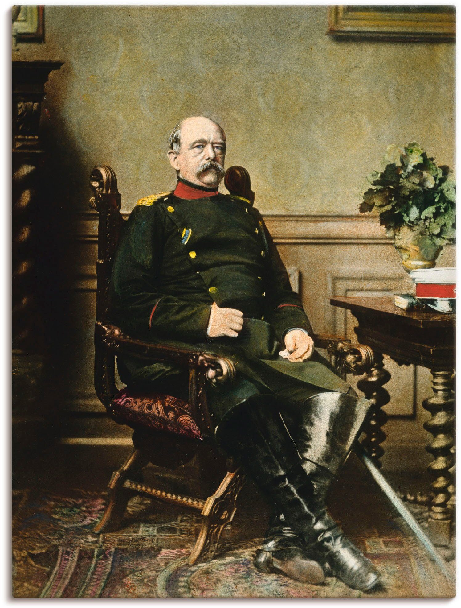 Artland Leinwandbild Otto von Bismarck, Menschen (1 St), auf Holzrahmen gespannt