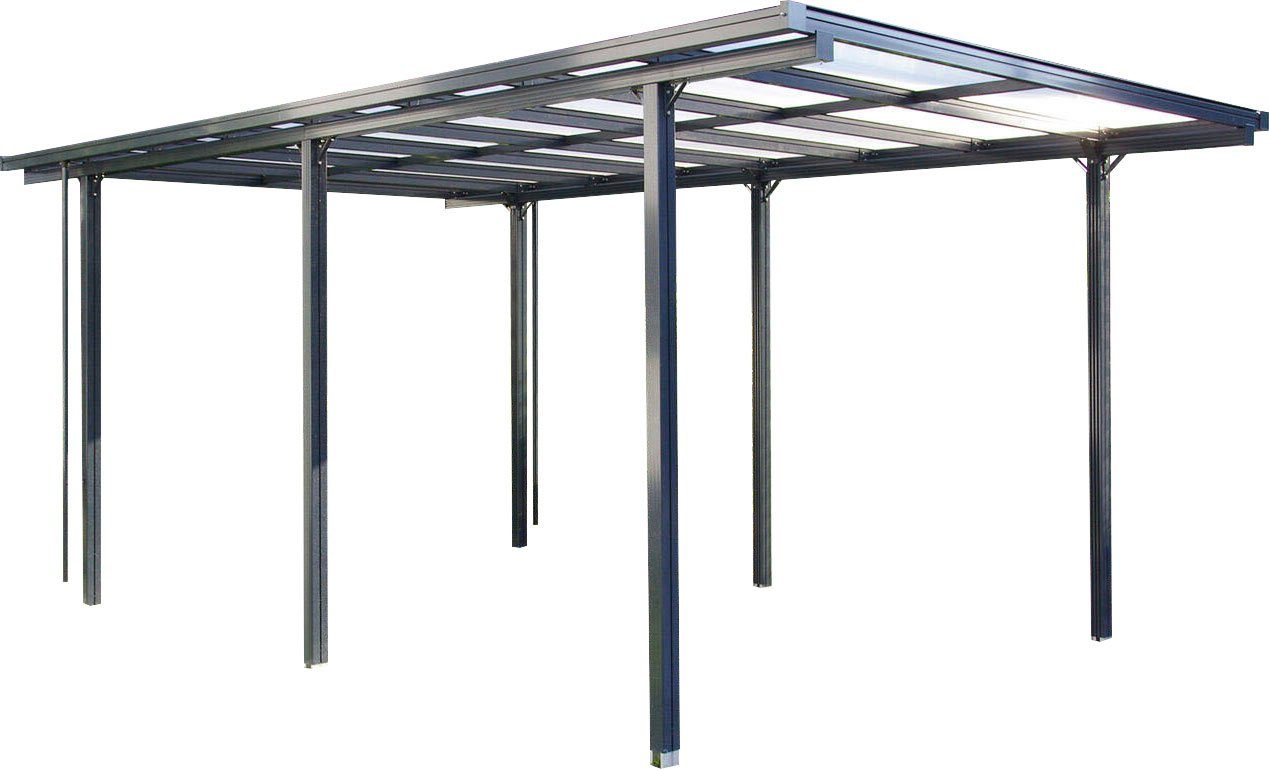 Beckmann Einzelcarport CPTG, BxT: 311x496 cm, 210 cm Einfahrtshöhe