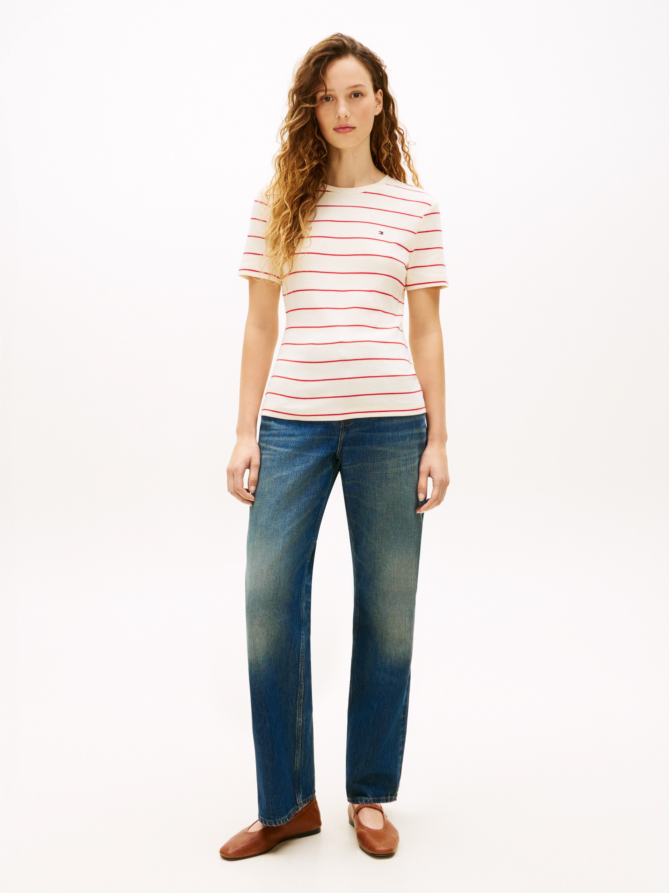 Tommy Hilfiger T-Shirt SLIM CODY C-NK Baumwolle, slim fit